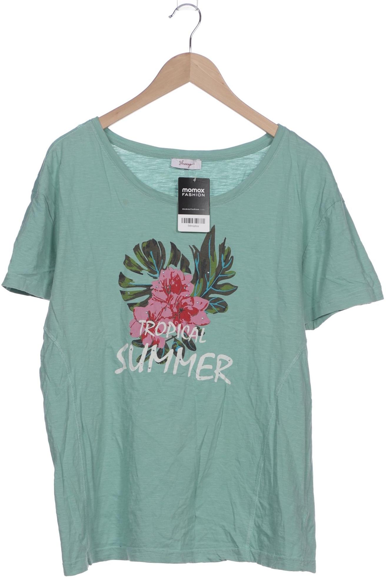 

sheego Damen T-Shirt, grün, Gr. 44