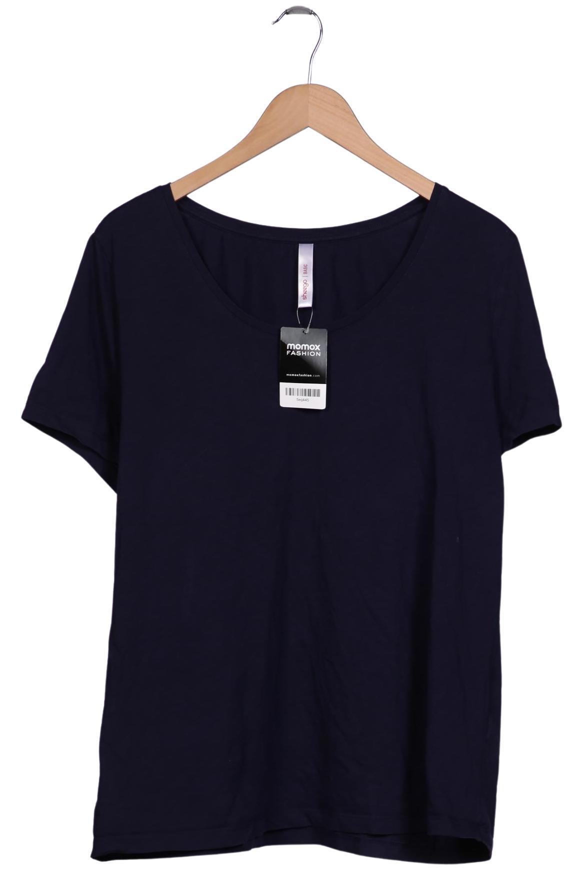 

sheego Damen T-Shirt, marineblau, Gr. 48