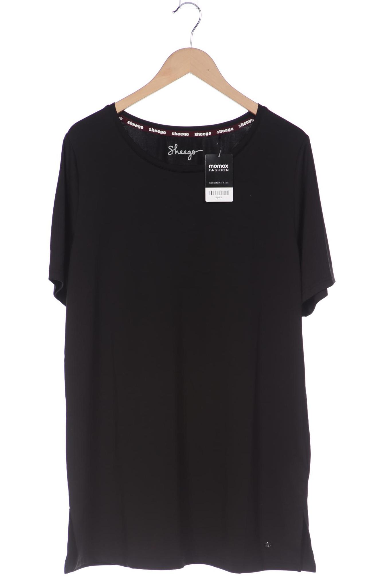 

sheego Damen T-Shirt, schwarz, Gr. 44