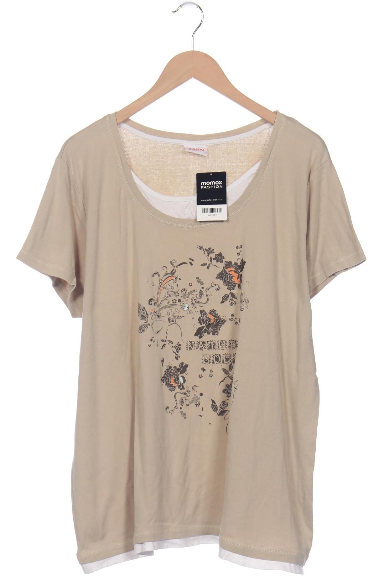 

sheego Damen T-Shirt, beige, Gr. 52