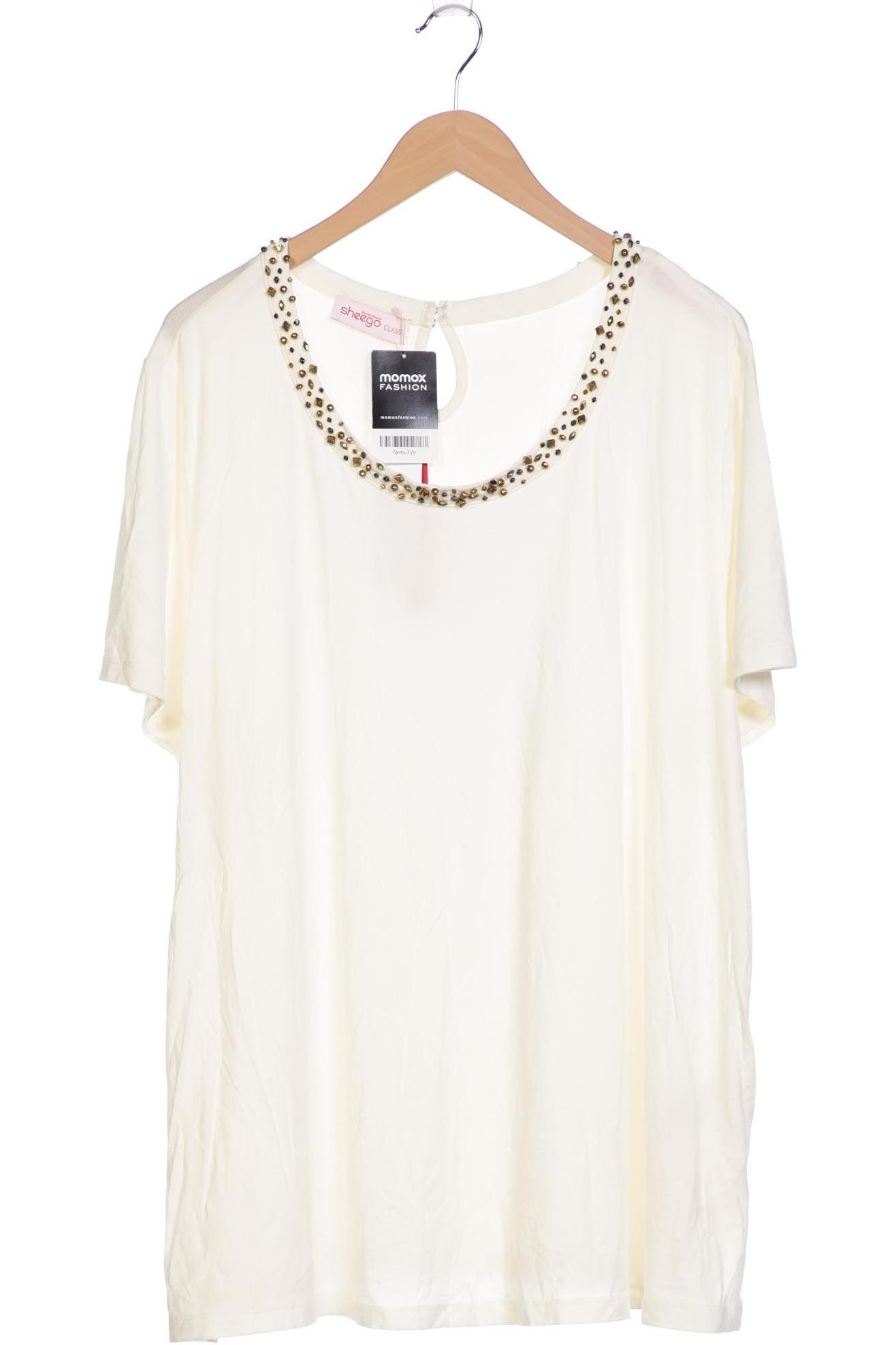 

sheego Damen T-Shirt, cremeweiß, Gr. 52