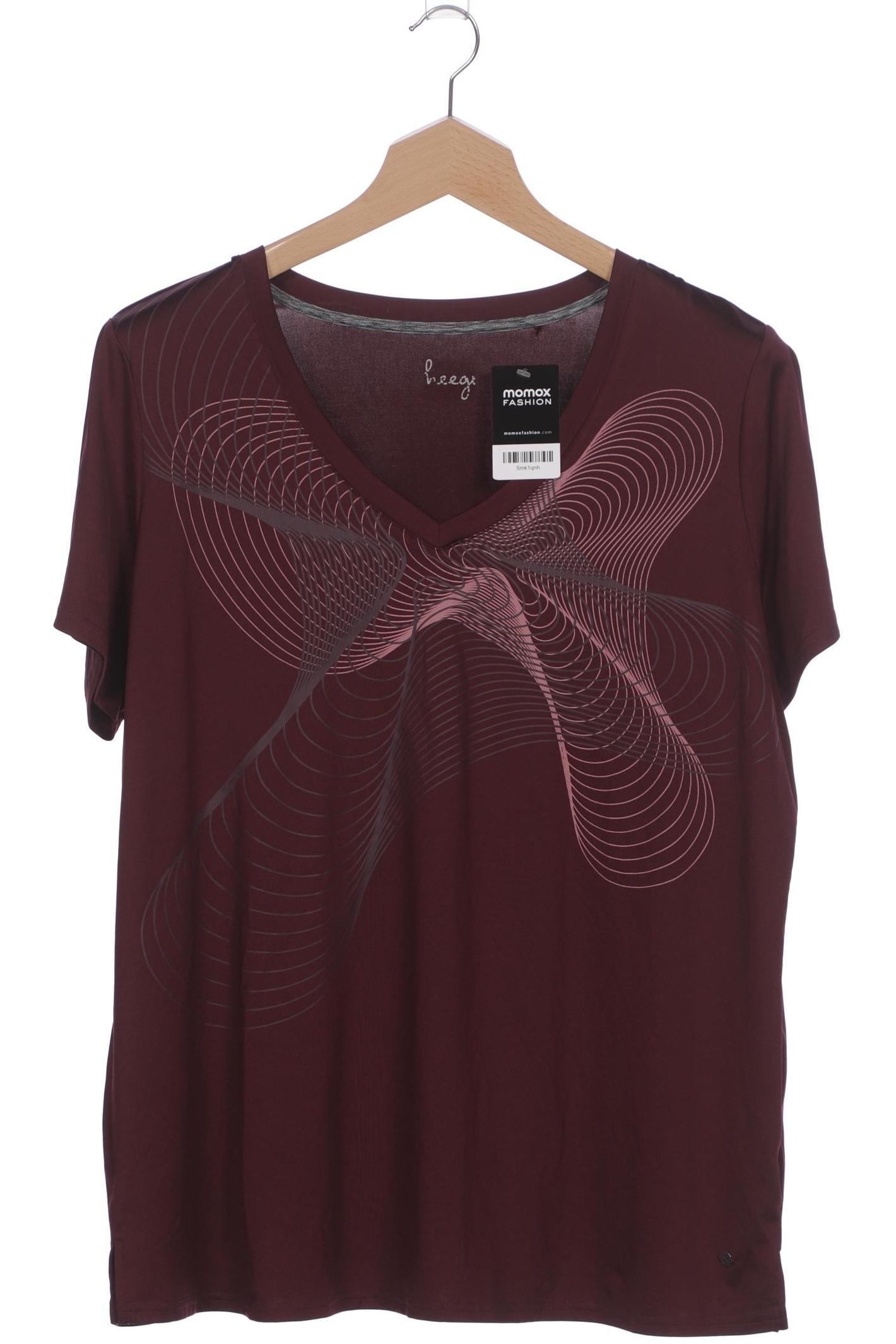 

sheego Damen T-Shirt, bordeaux, Gr. 48