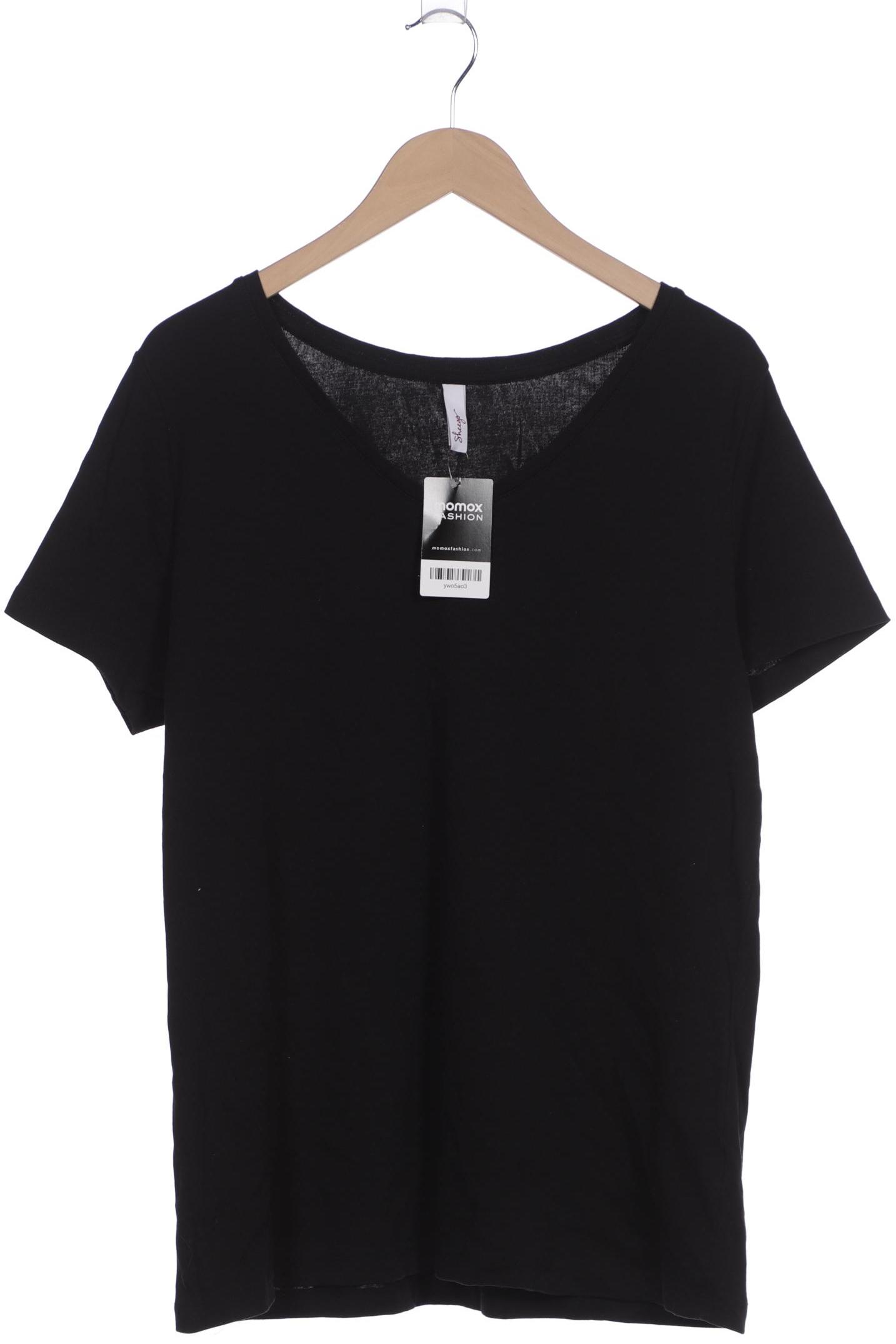 

sheego Damen T-Shirt, schwarz, Gr. 48