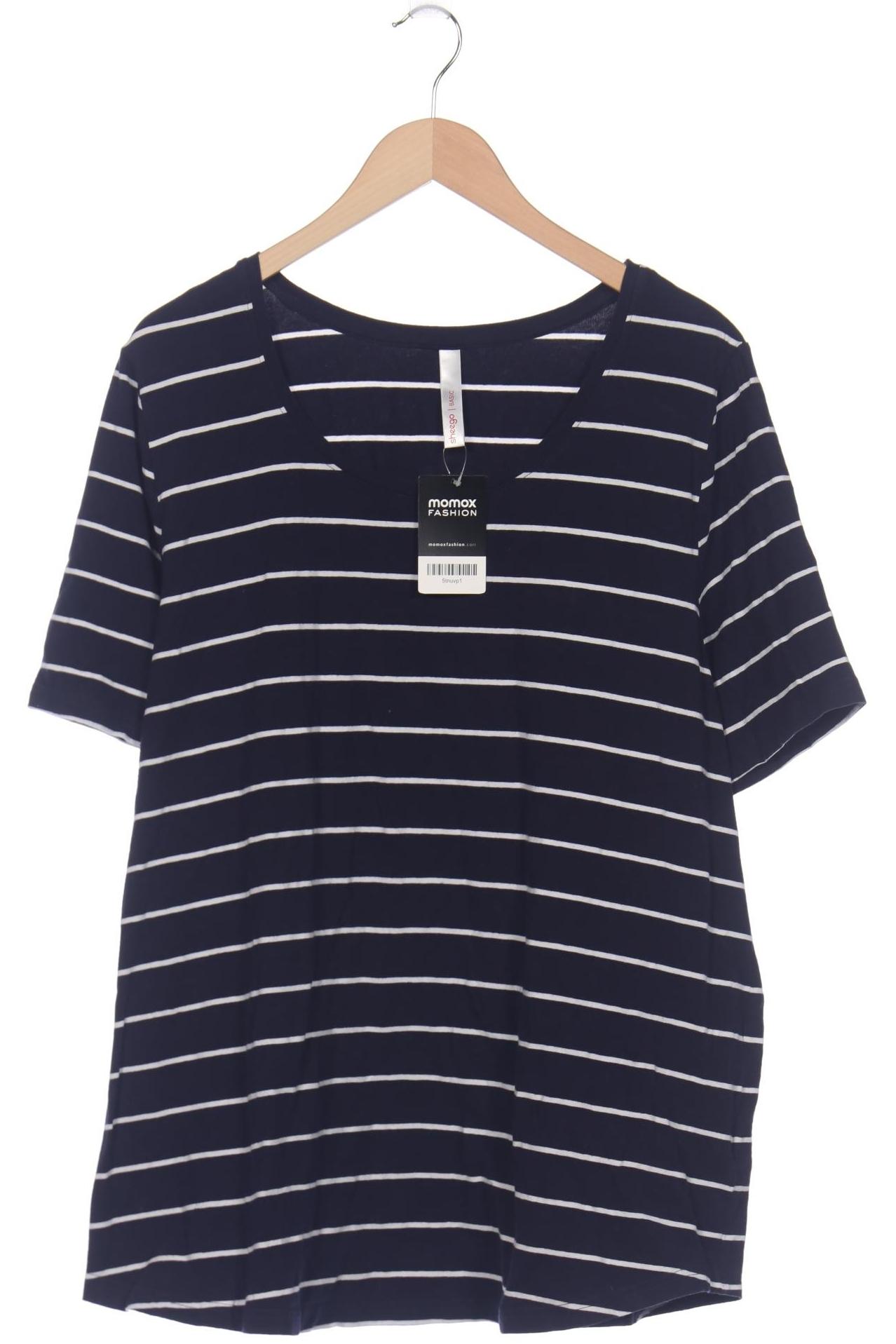 

sheego Damen T-Shirt, marineblau, Gr. 48