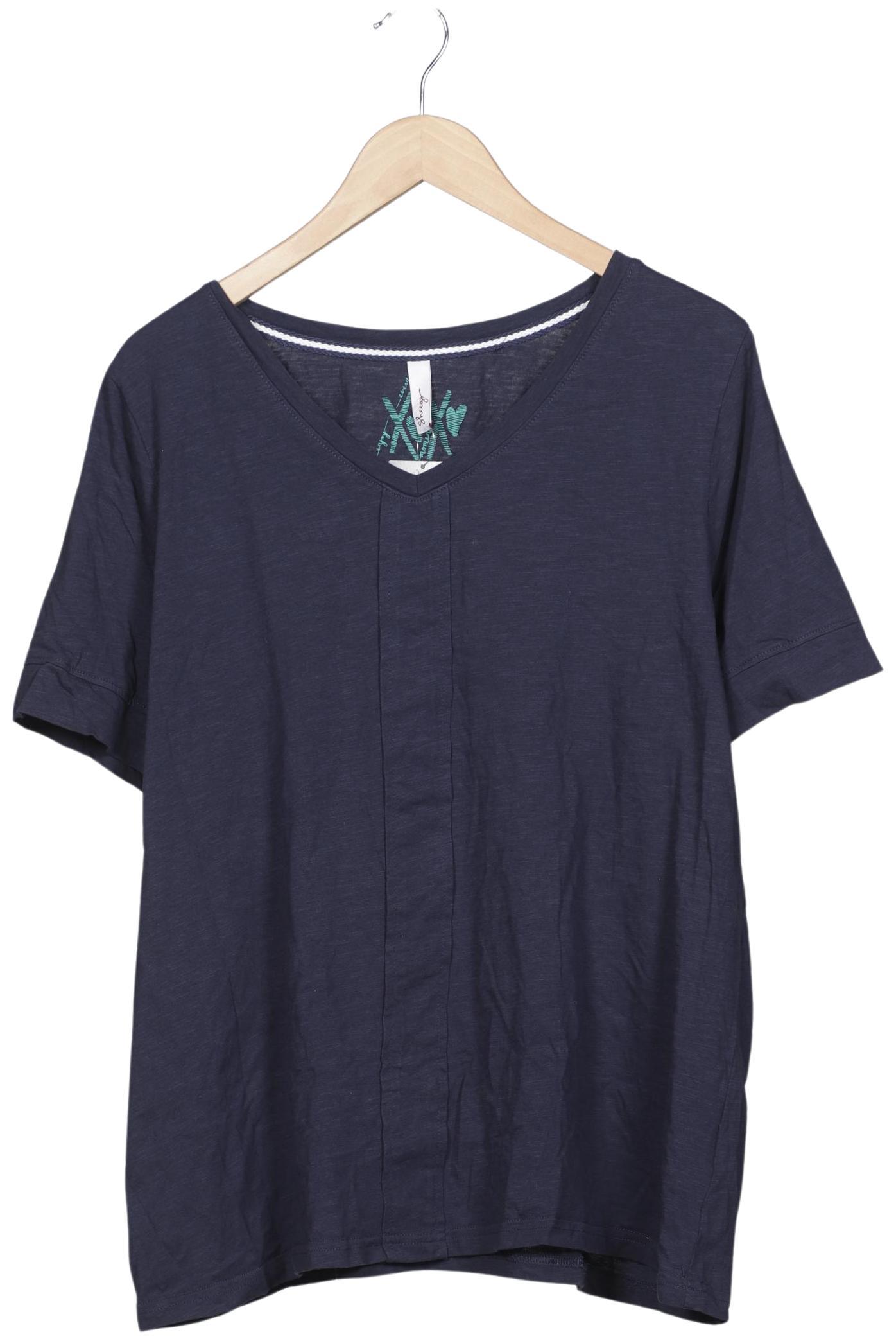 

sheego Damen T-Shirt, marineblau, Gr. 48