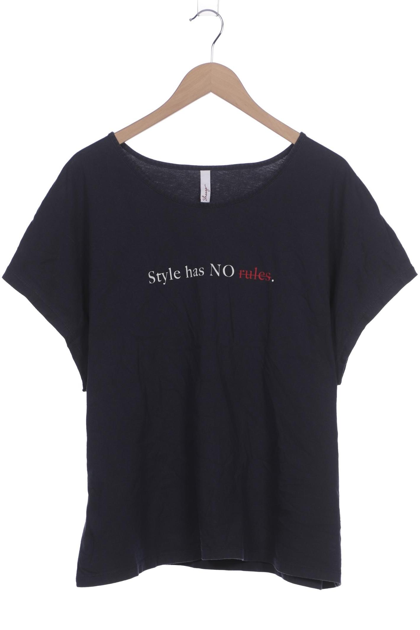 

sheego Damen T-Shirt, marineblau, Gr. 48