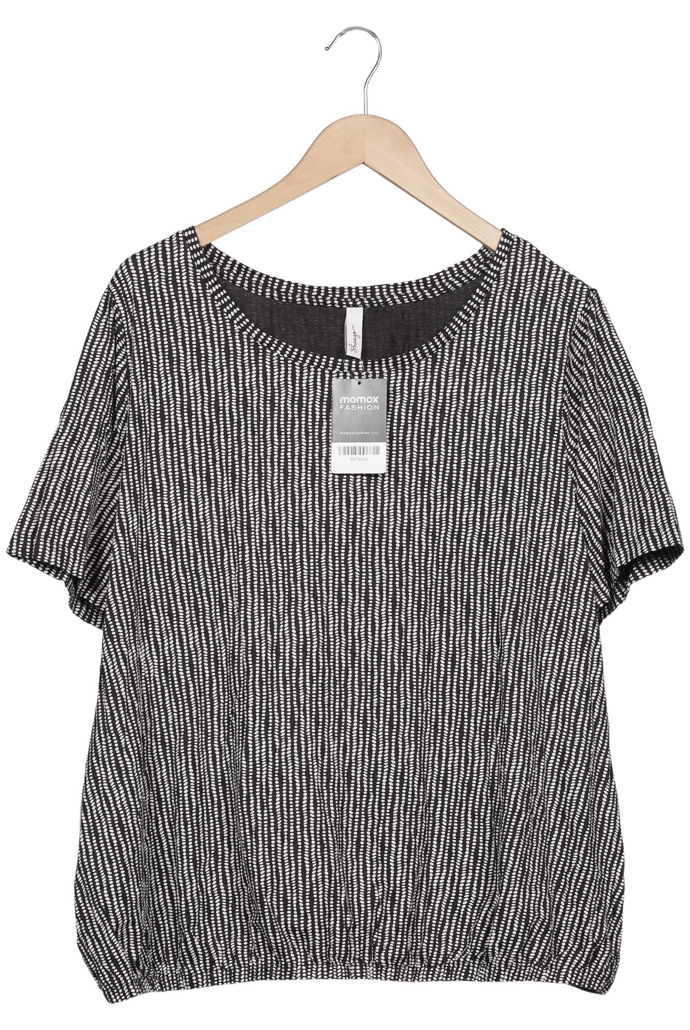 

sheego Damen T-Shirt, schwarz, Gr. 48