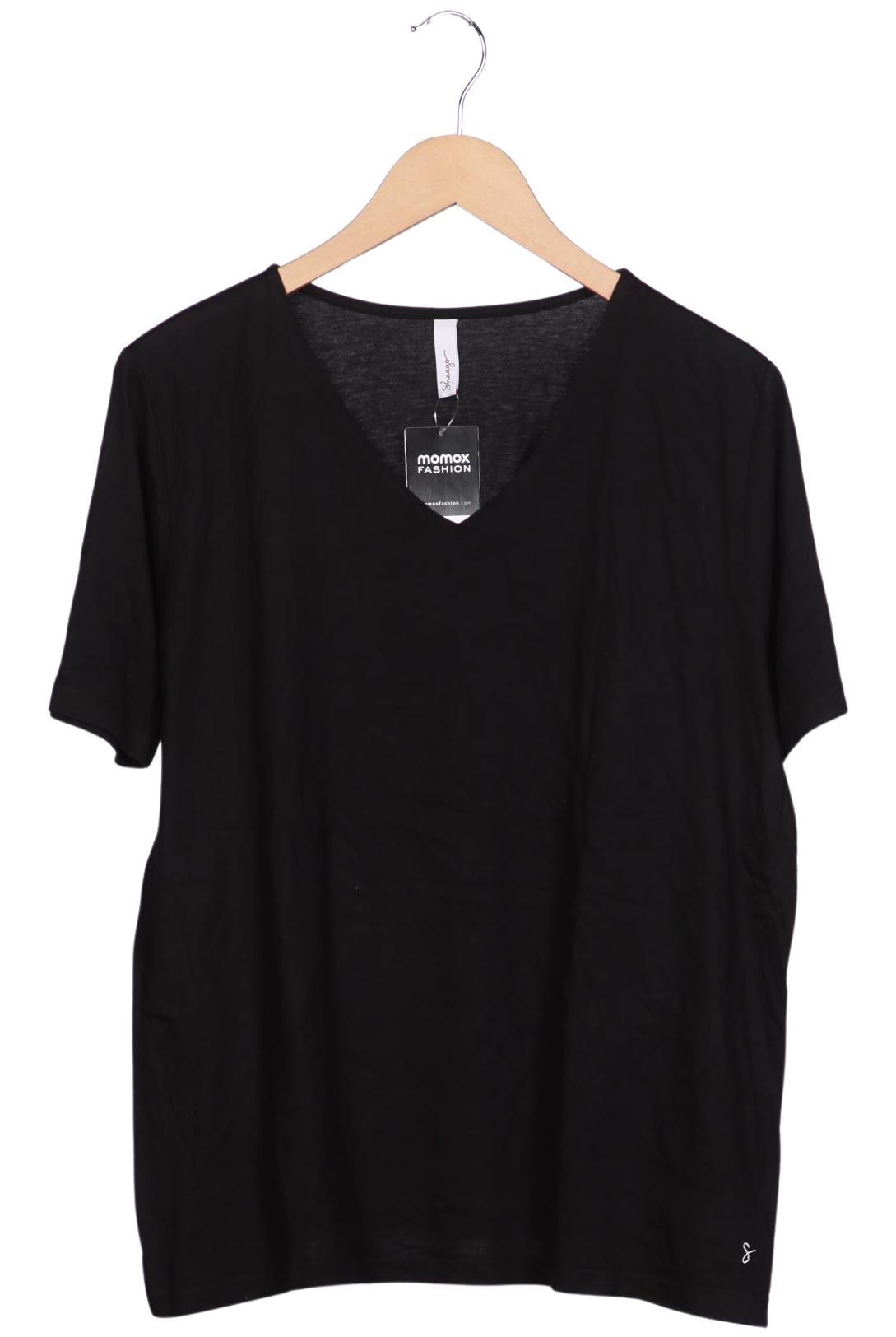 

sheego Damen T-Shirt, schwarz, Gr. 44