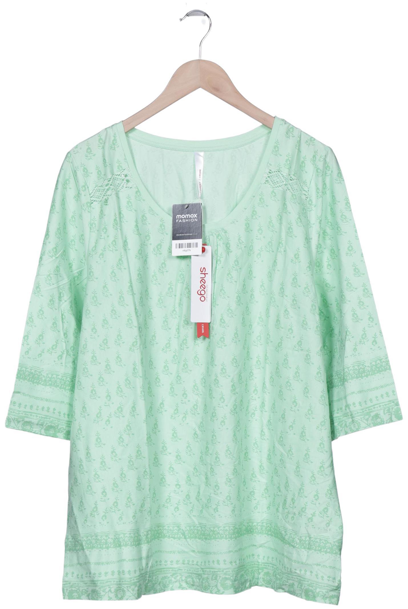 

sheego Damen T-Shirt, hellgrün, Gr. 48