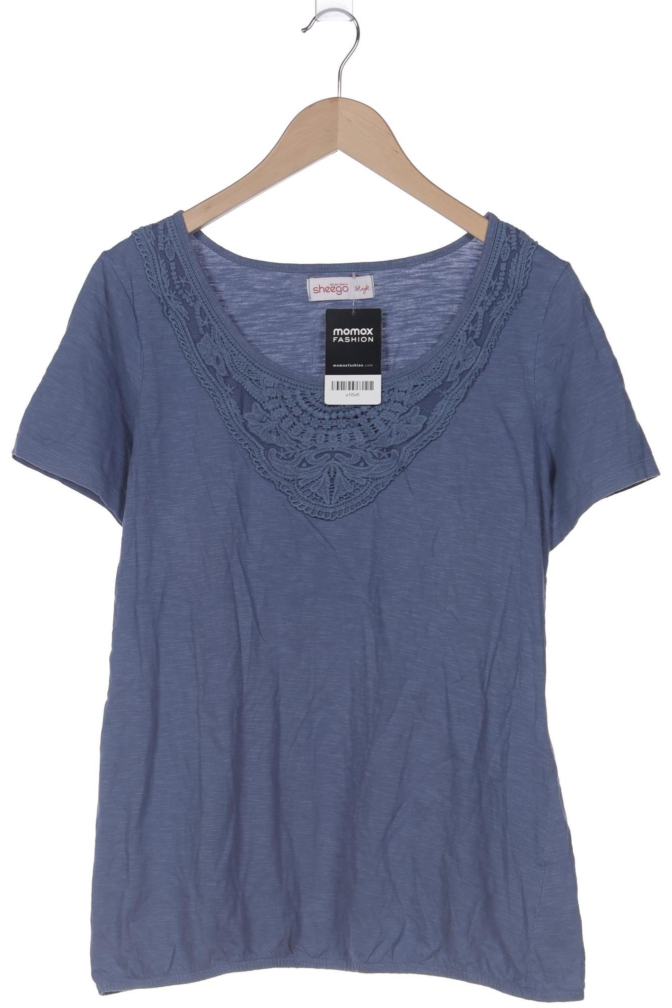 

sheego Damen T-Shirt, blau, Gr. 40