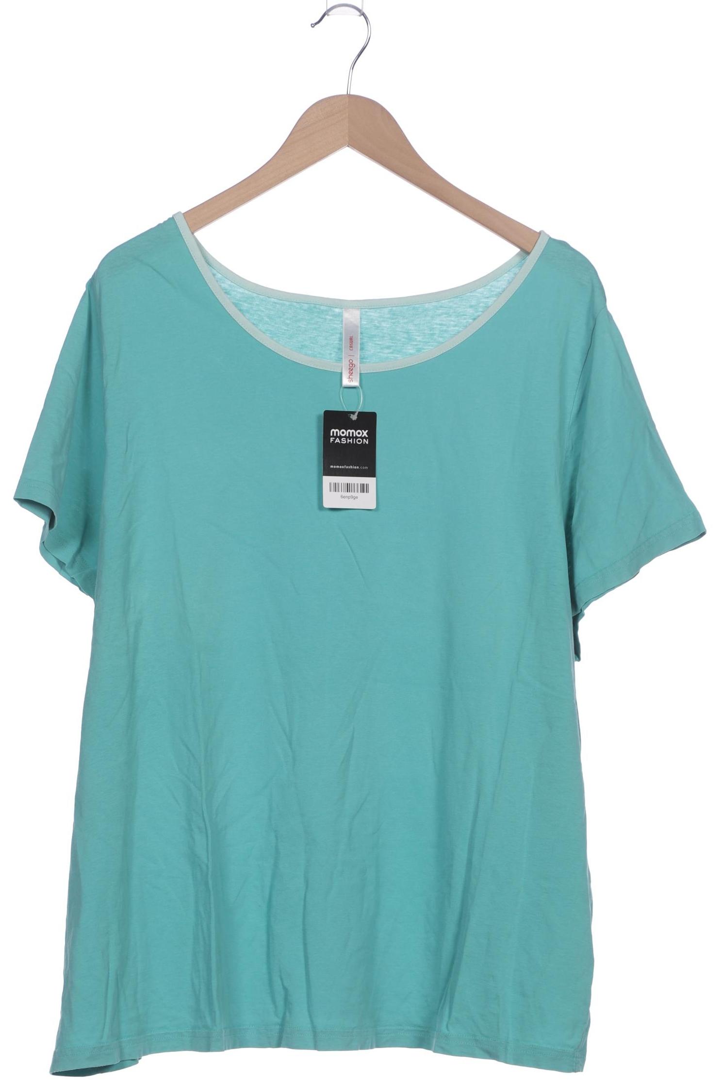 

sheego Damen T-Shirt, türkis, Gr. 52