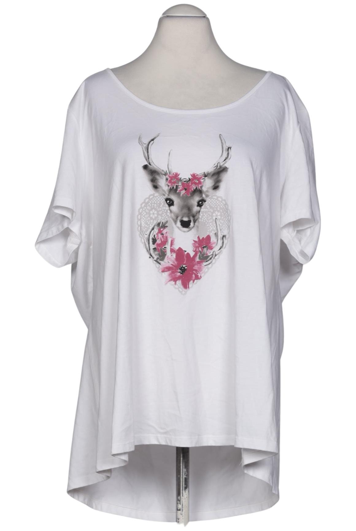 

sheego Damen T-Shirt, weiß, Gr. 56