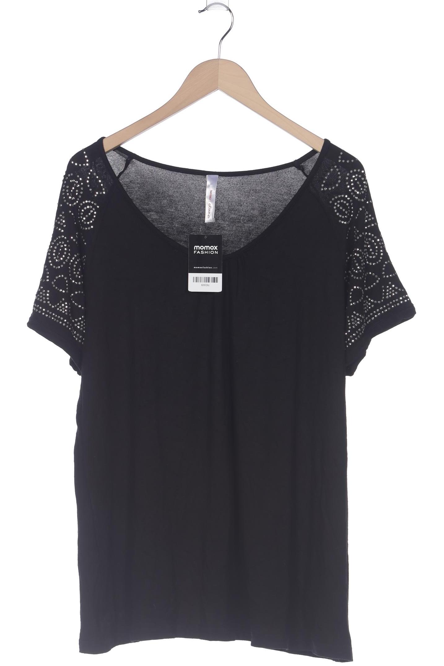

sheego Damen T-Shirt, schwarz, Gr. 44