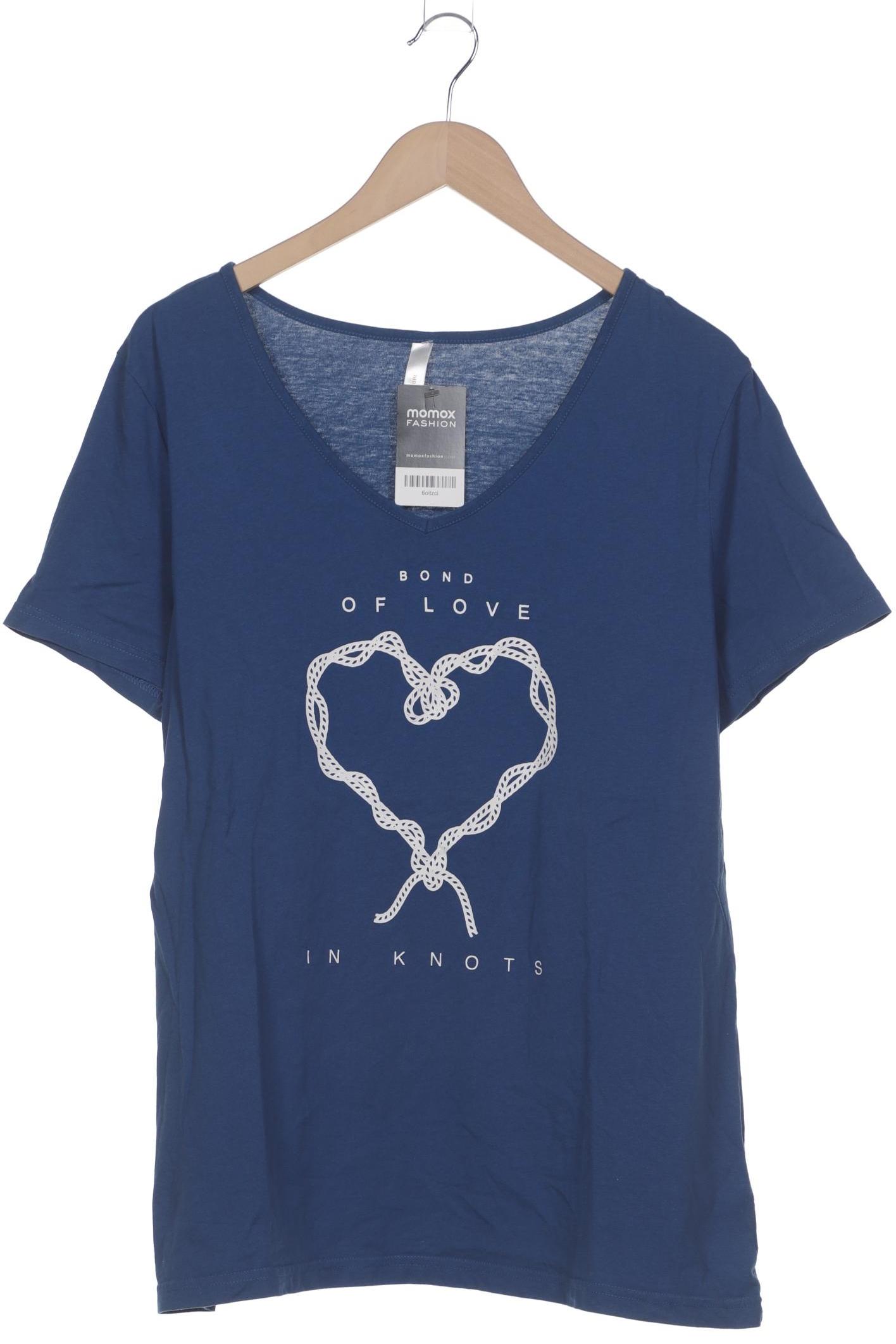 

sheego Damen T-Shirt, blau, Gr. 44