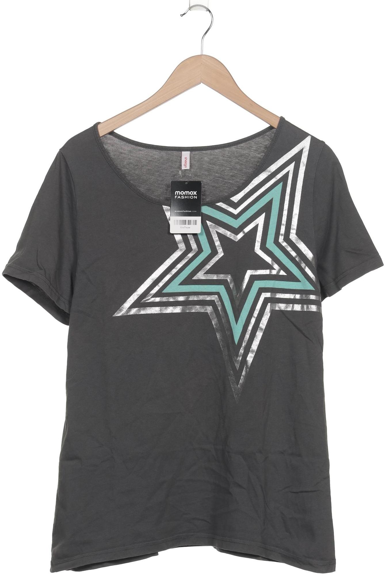 

sheego Damen T-Shirt, grau, Gr. 44
