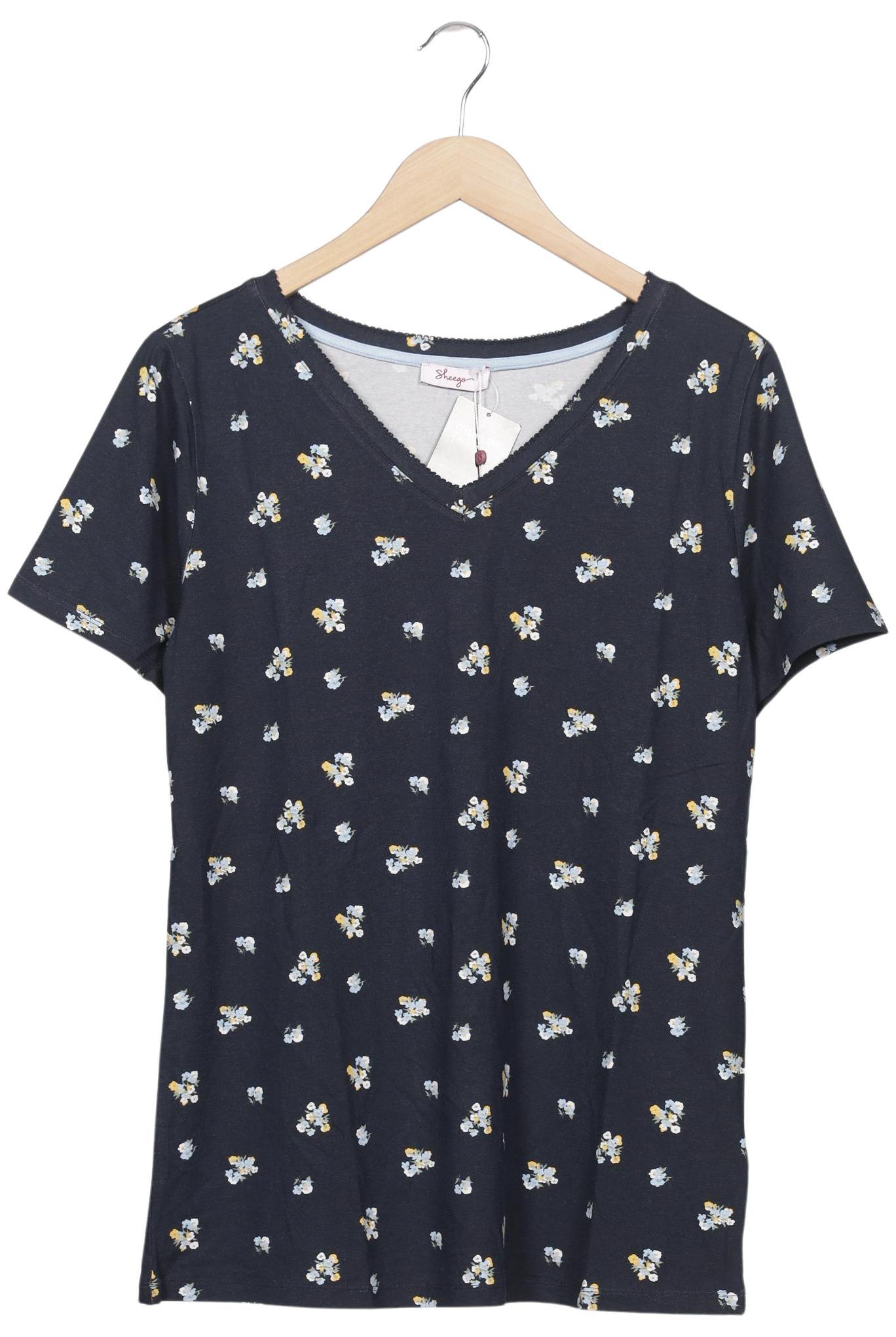 

sheego Damen T-Shirt, marineblau, Gr. 40