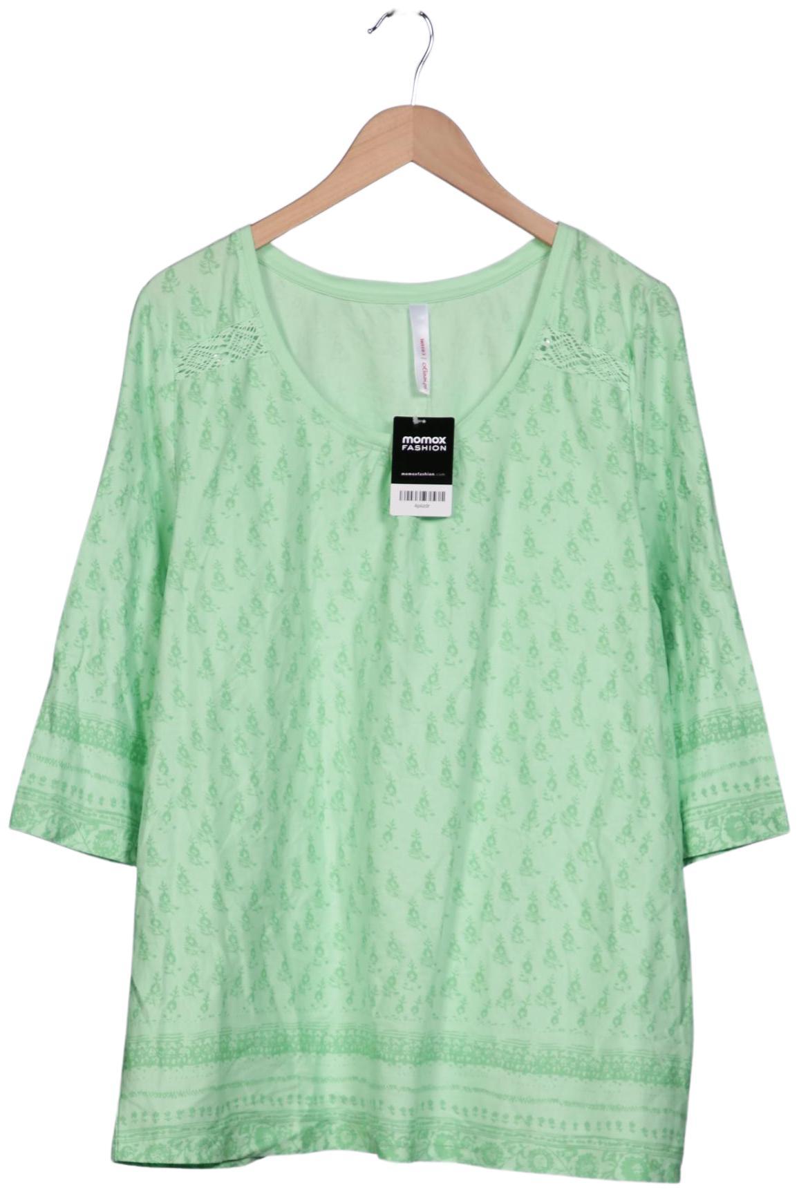 

sheego Damen T-Shirt, hellgrün, Gr. 48