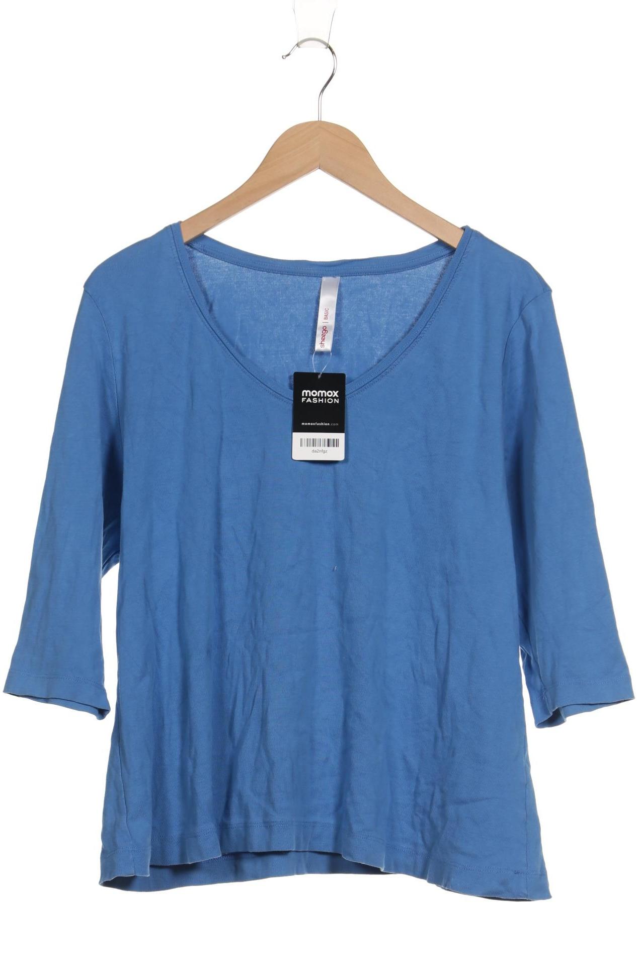 

sheego Damen T-Shirt, blau, Gr. 48