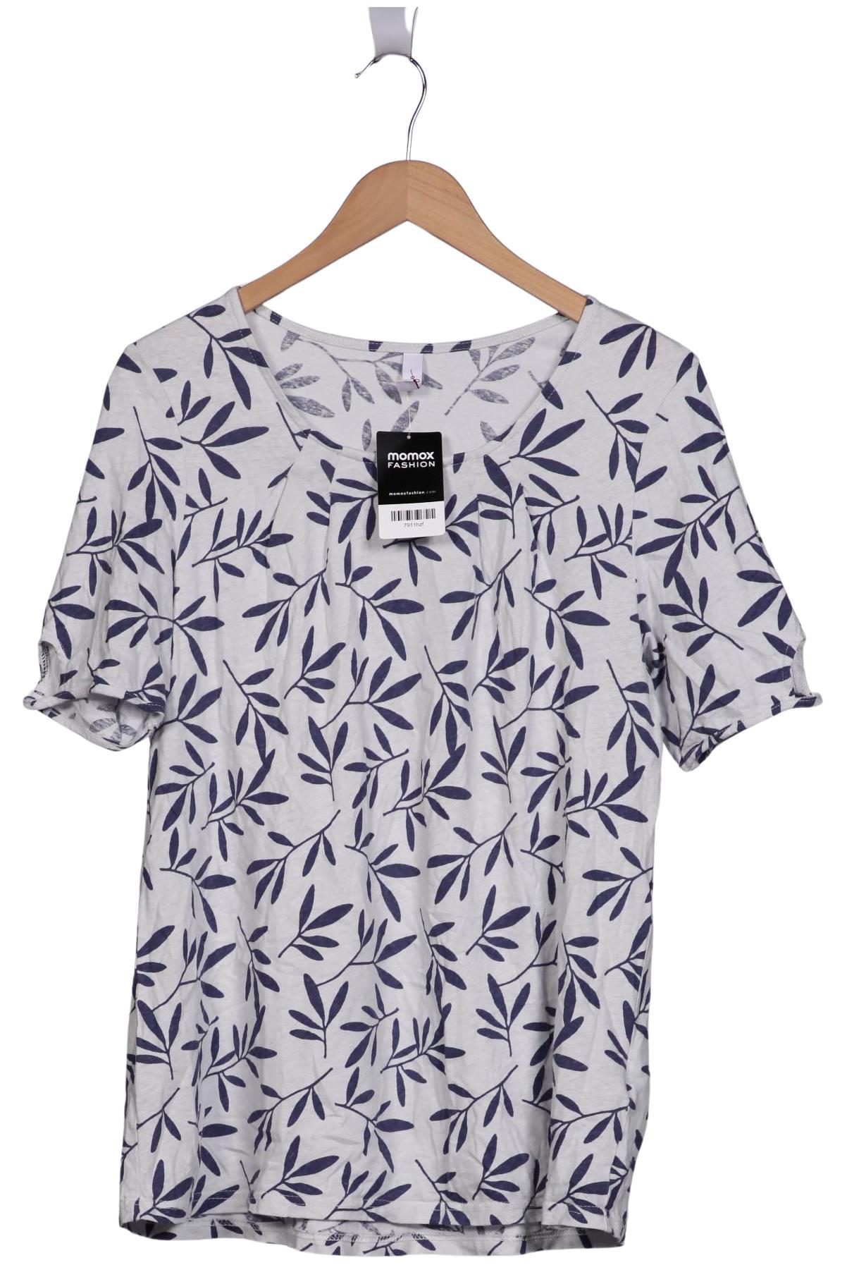 

sheego Damen T-Shirt, weiß, Gr. 40