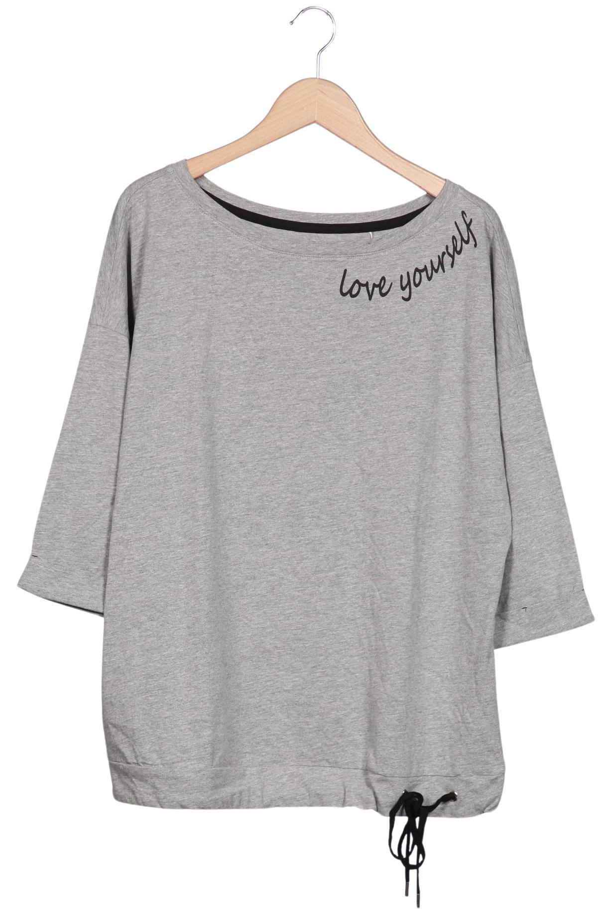 

sheego Damen T-Shirt, grau, Gr. 44