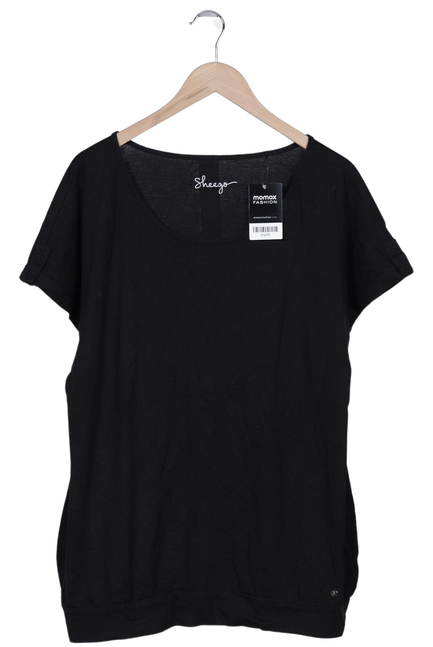 

sheego Damen T-Shirt, schwarz, Gr. 44