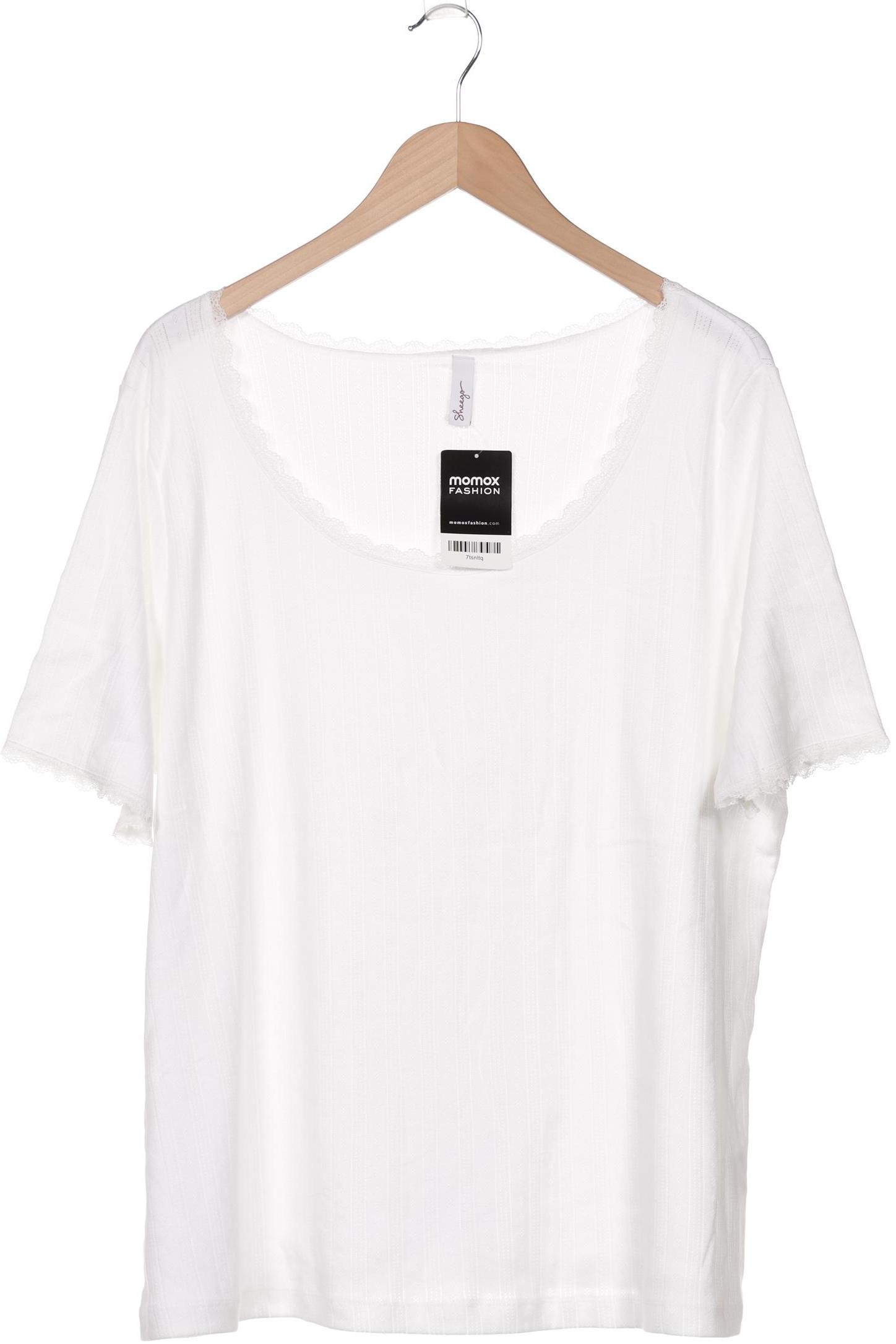 

sheego Damen T-Shirt, weiß, Gr. 48