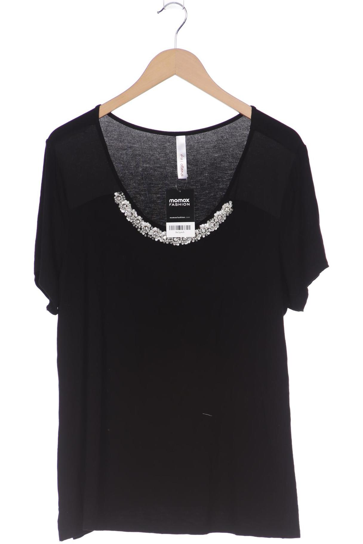 

sheego Damen T-Shirt, schwarz