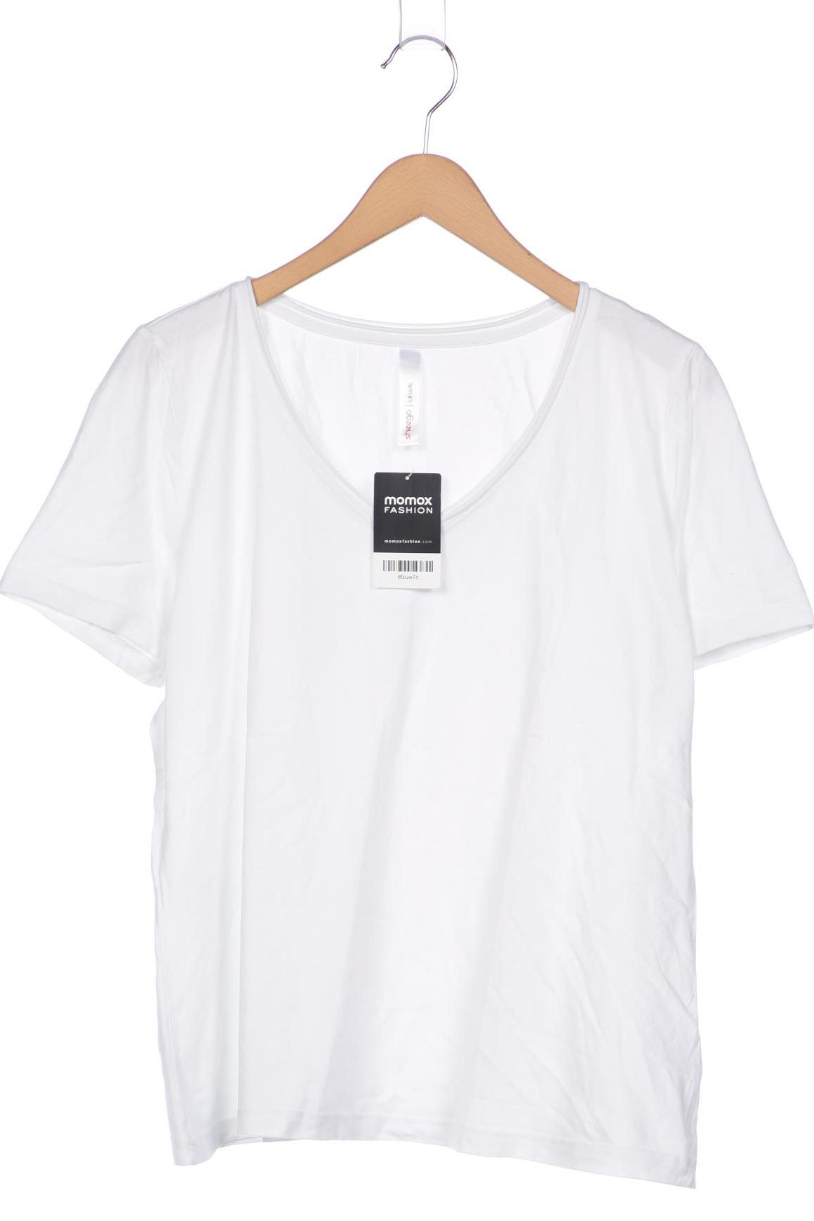 

sheego Damen T-Shirt, weiß, Gr. 44