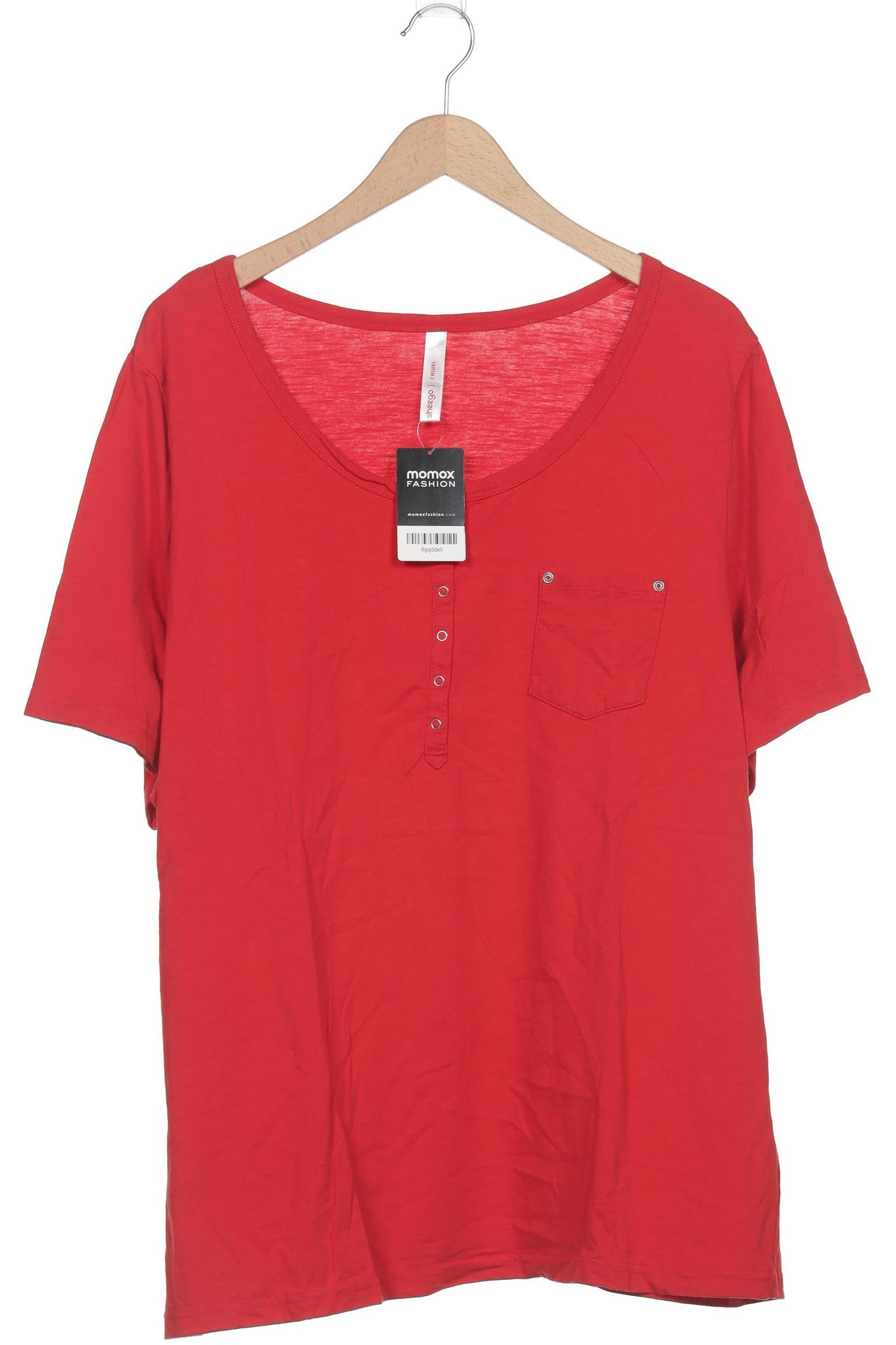 

sheego Damen T-Shirt, rot, Gr. 52