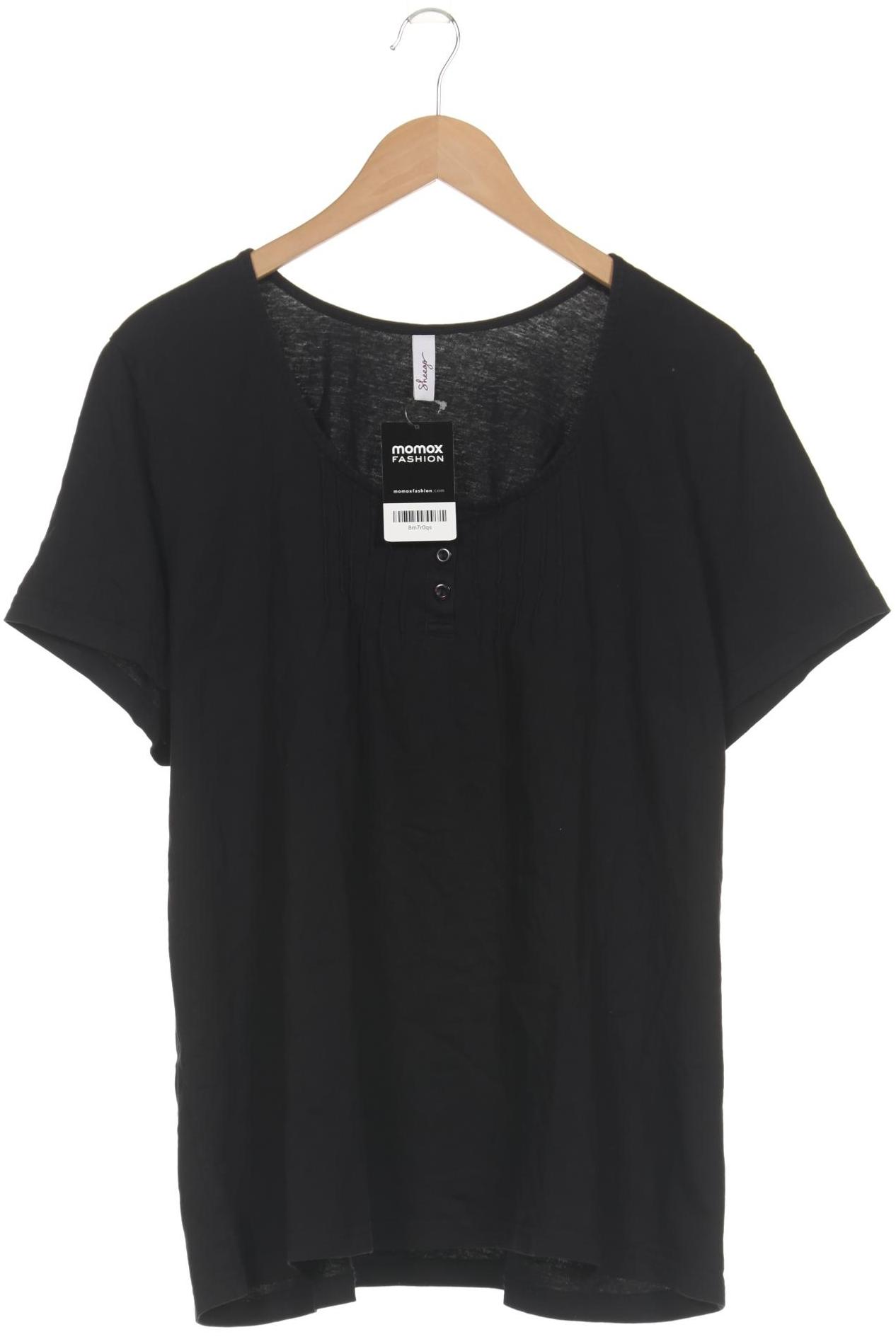 

sheego Damen T-Shirt, schwarz, Gr. 48