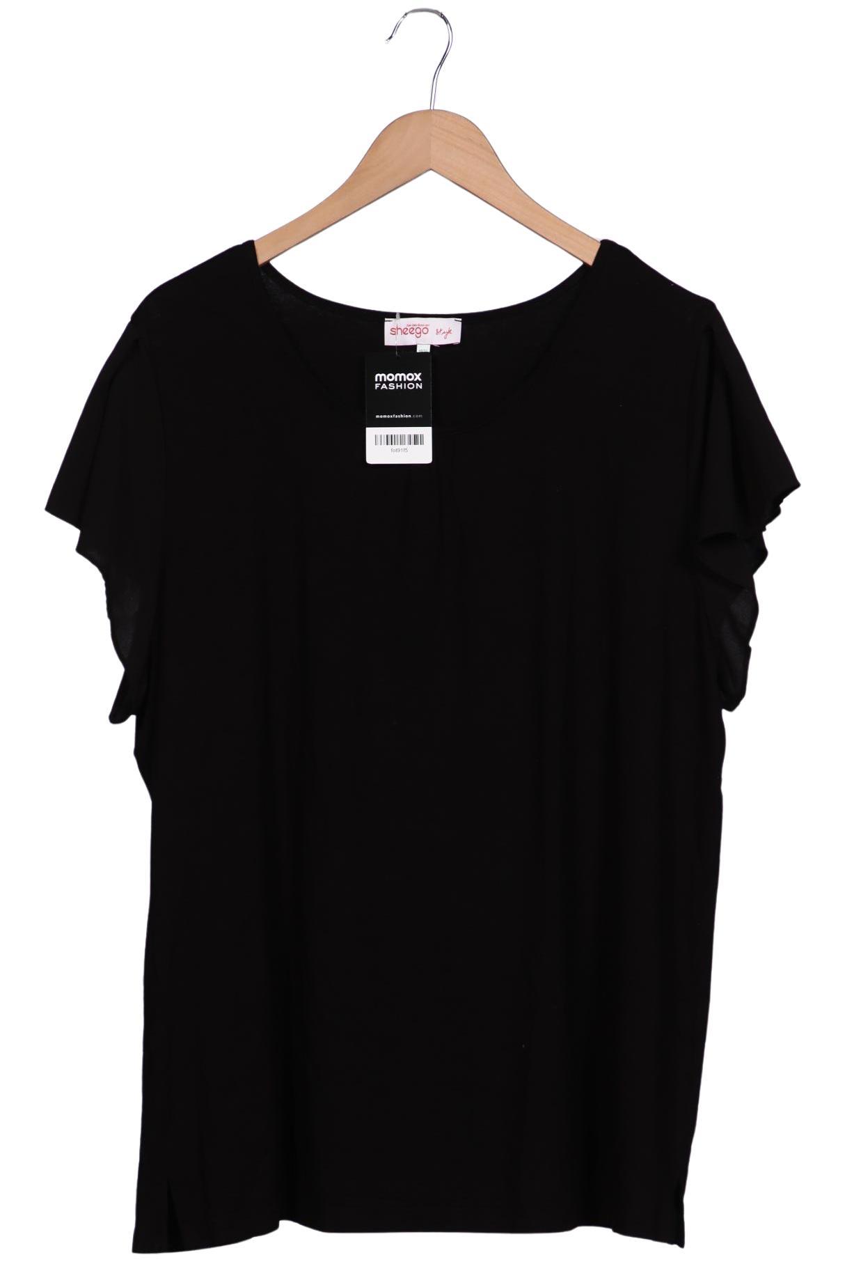 

sheego Damen T-Shirt, schwarz, Gr. 48