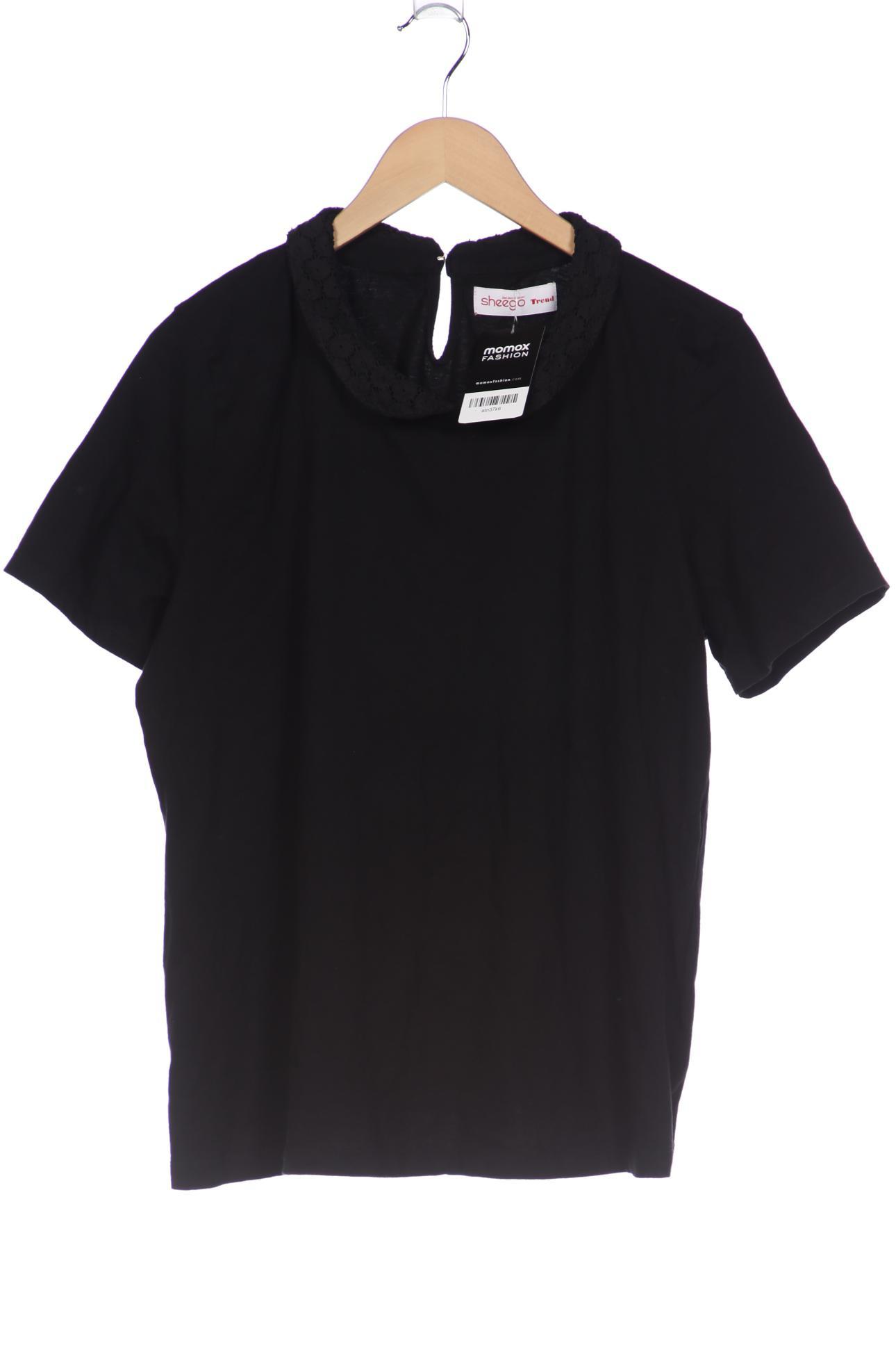 

sheego Damen T-Shirt, schwarz, Gr. 44