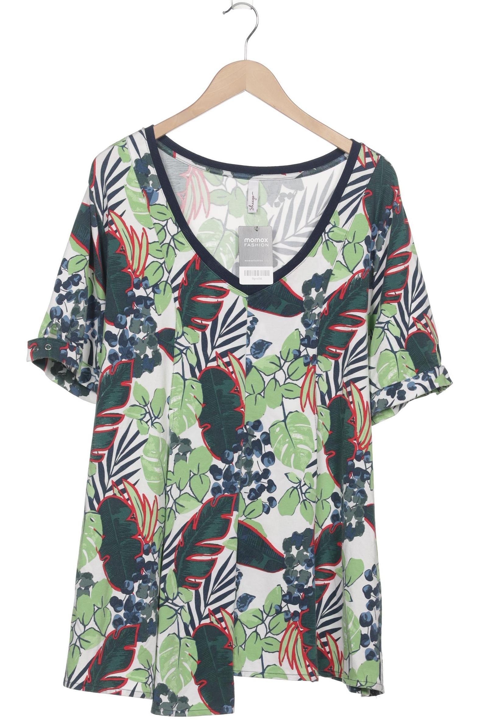 

sheego Damen T-Shirt, grün, Gr. 52