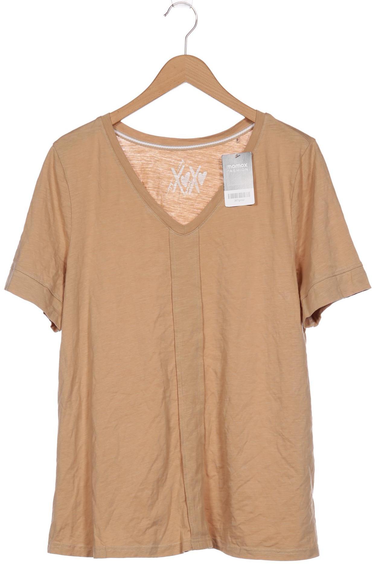 

sheego Damen T-Shirt, beige, Gr. 44