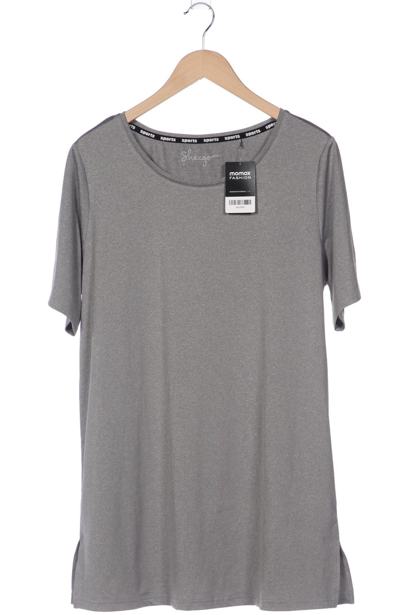 

sheego Damen T-Shirt, grau, Gr. 44