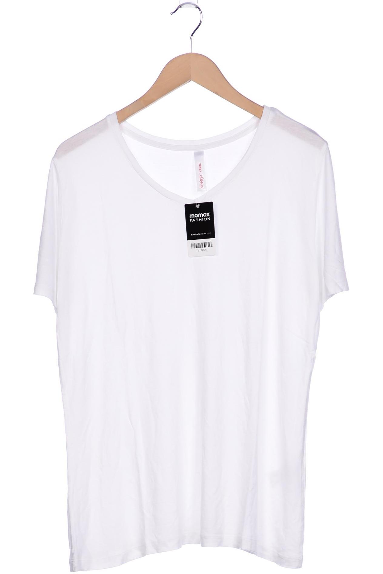 

sheego Damen T-Shirt, weiß, Gr. 44