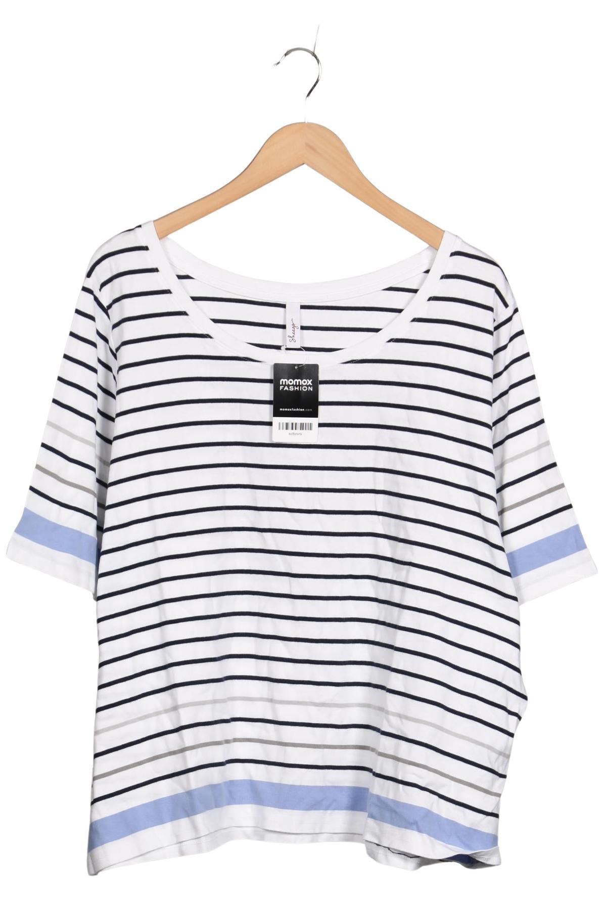 

sheego Damen T-Shirt, weiß, Gr. 52