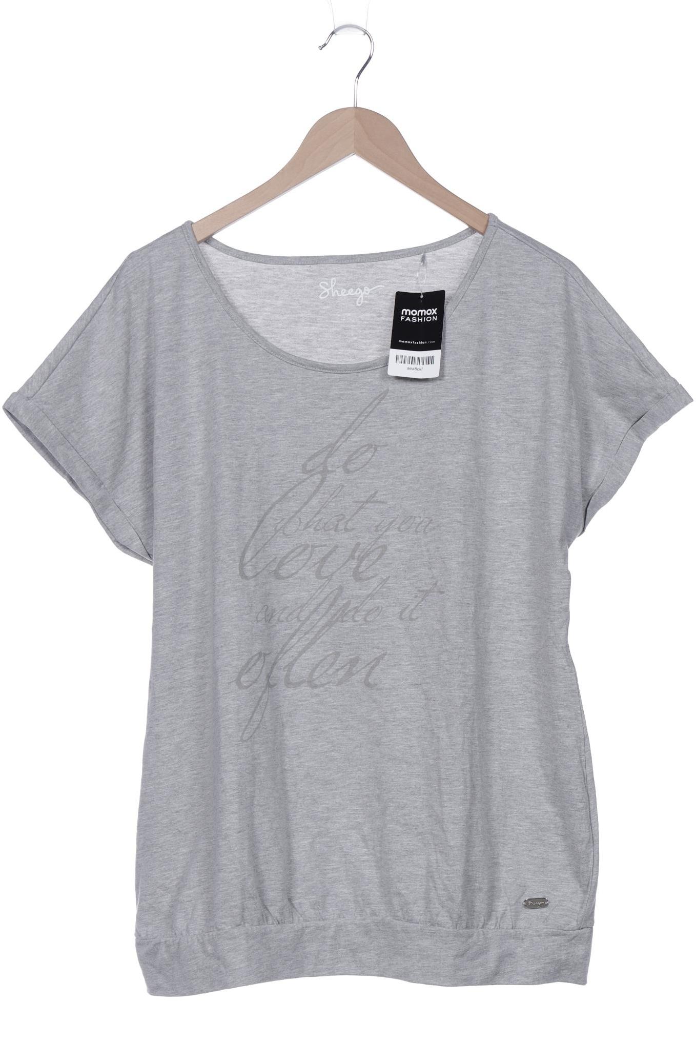 

sheego Damen T-Shirt, grau, Gr. 44