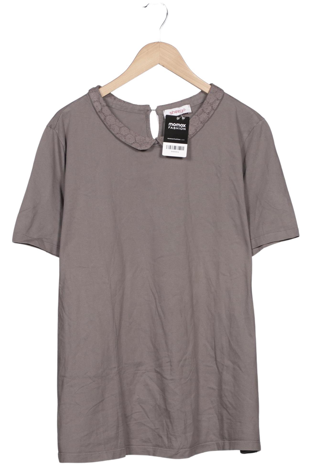 

sheego Damen T-Shirt, grau, Gr. 52