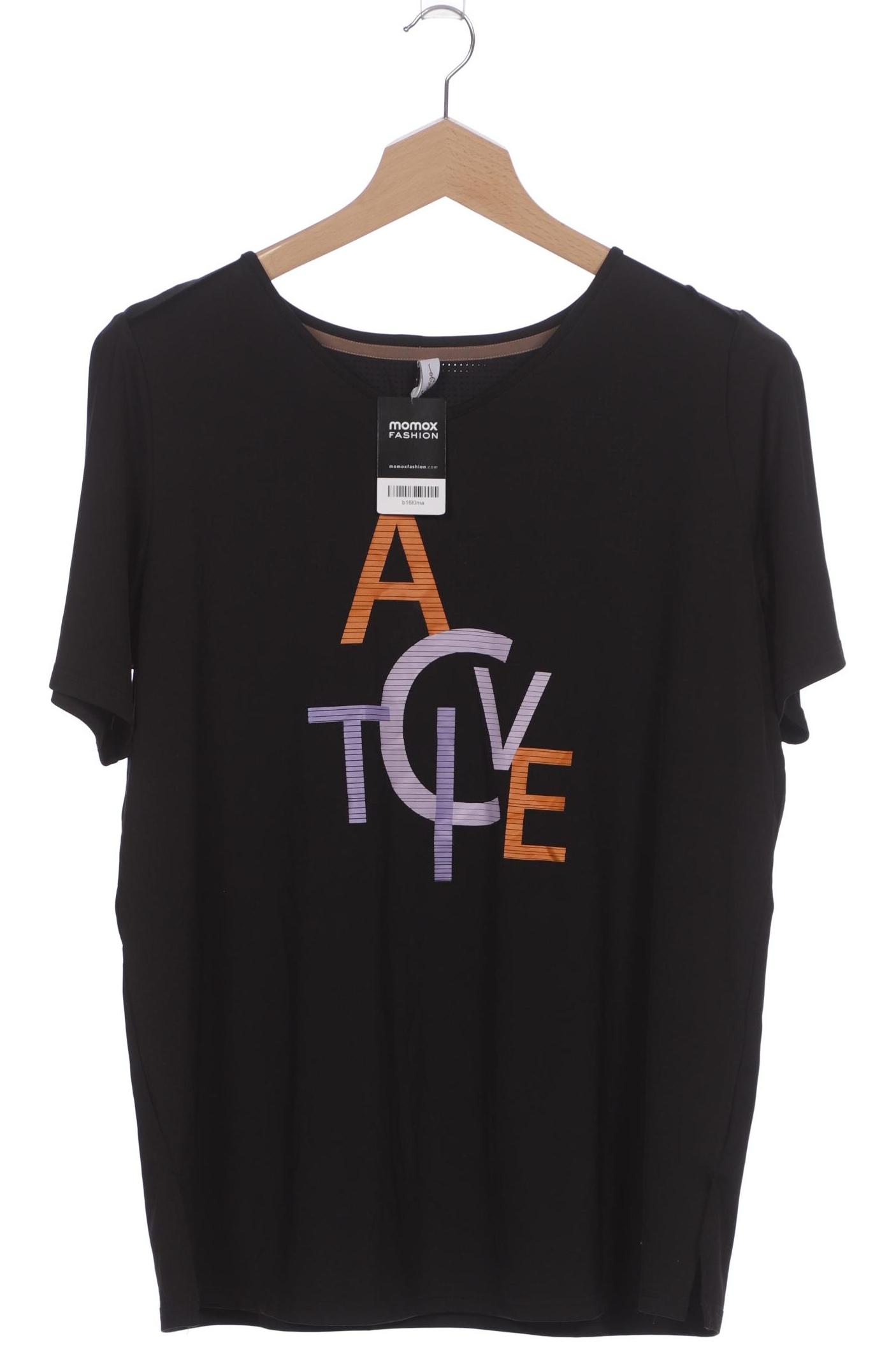 

sheego Damen T-Shirt, schwarz, Gr. 48