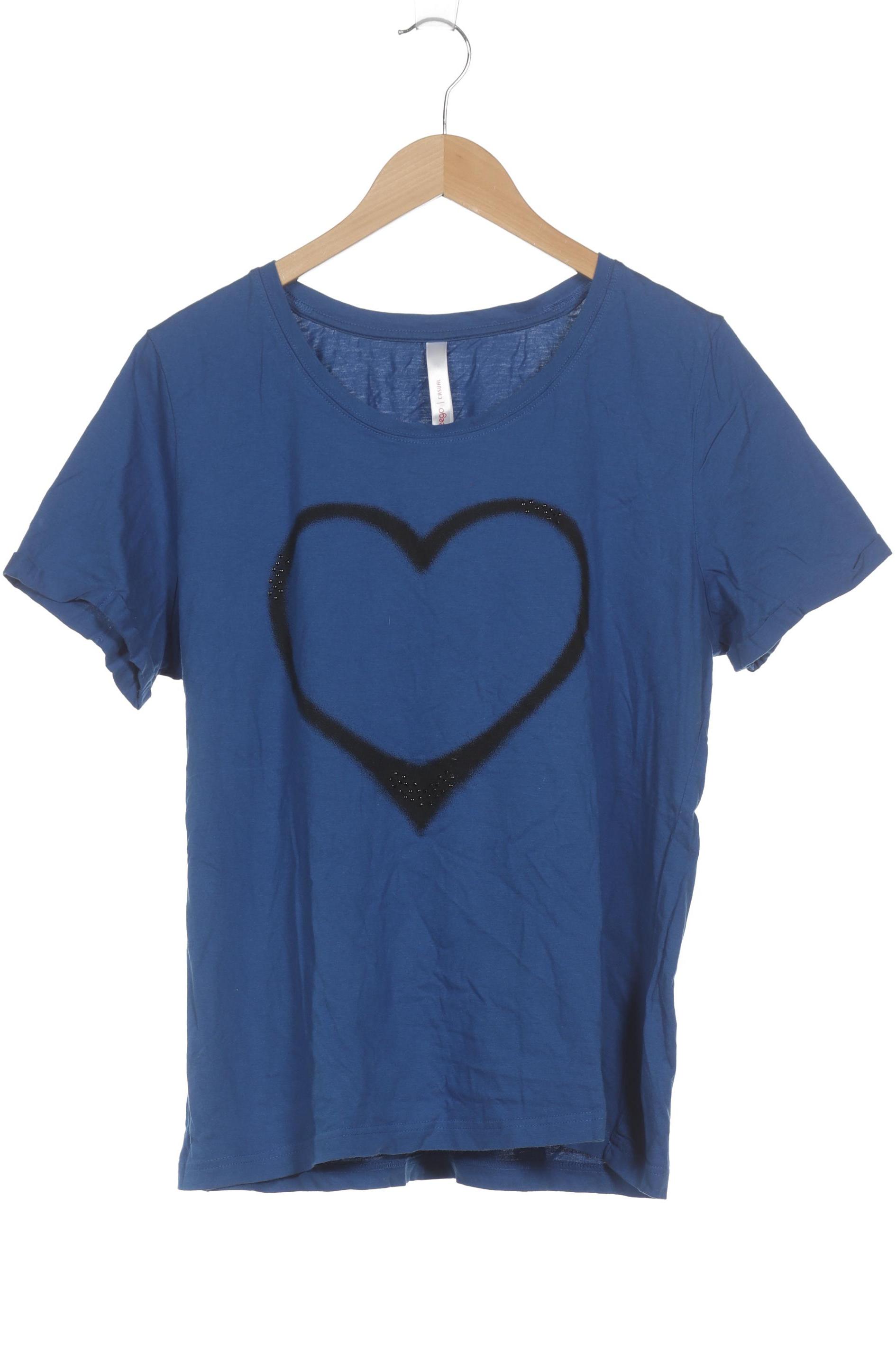 

sheego Damen T-Shirt, blau, Gr. 44