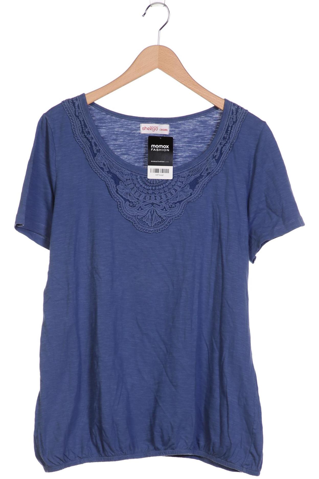 

sheego Damen T-Shirt, blau, Gr. 46