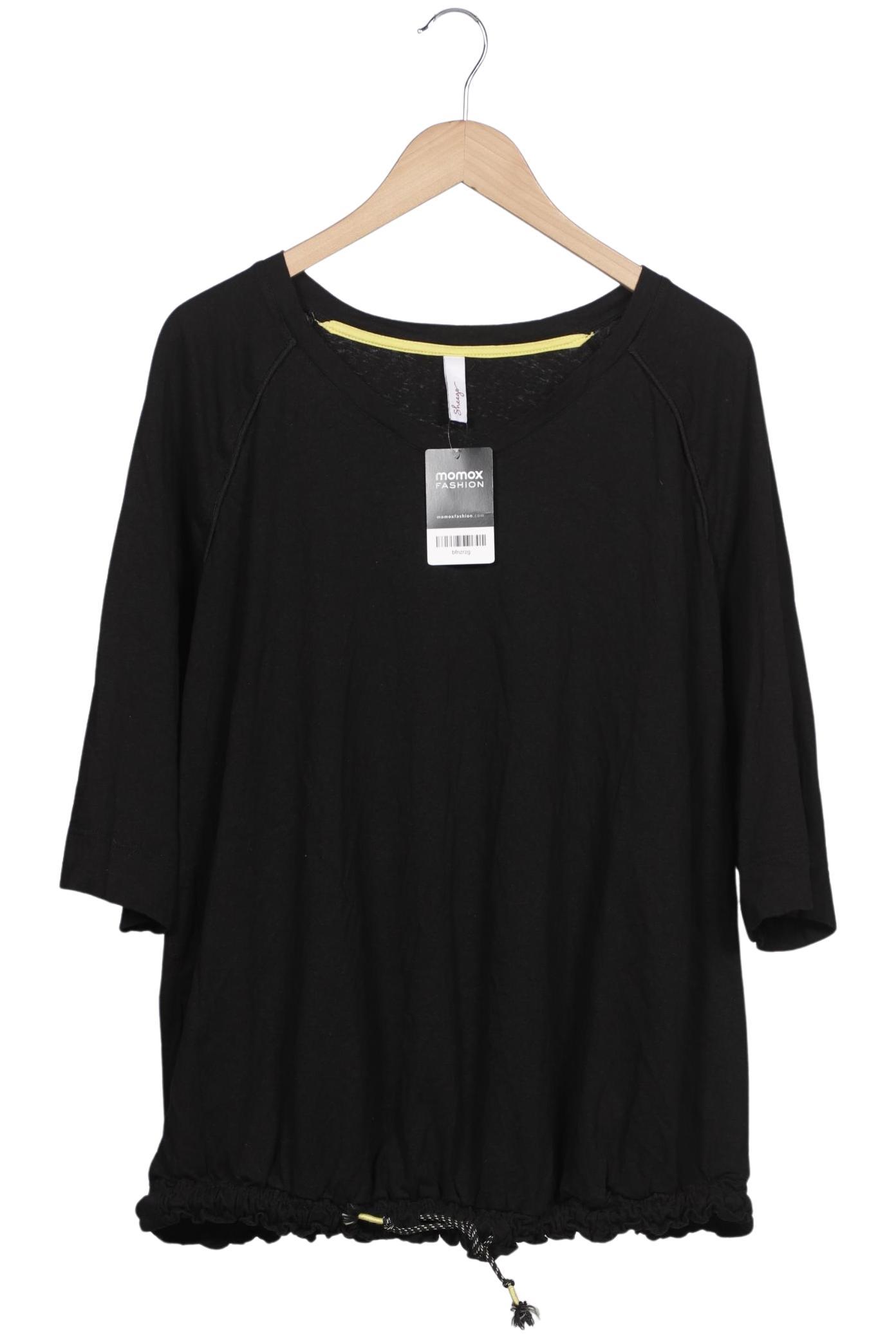 

sheego Damen T-Shirt, schwarz, Gr. 52