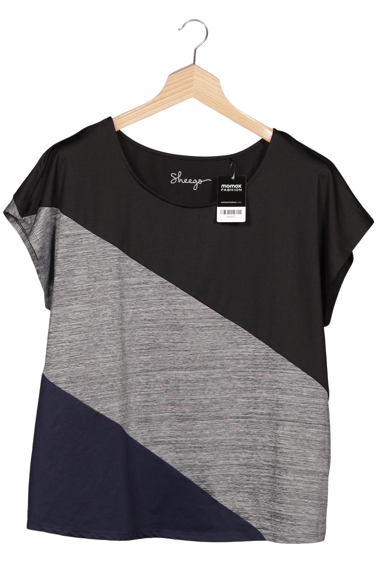 

sheego Damen T-Shirt, grau, Gr. 48