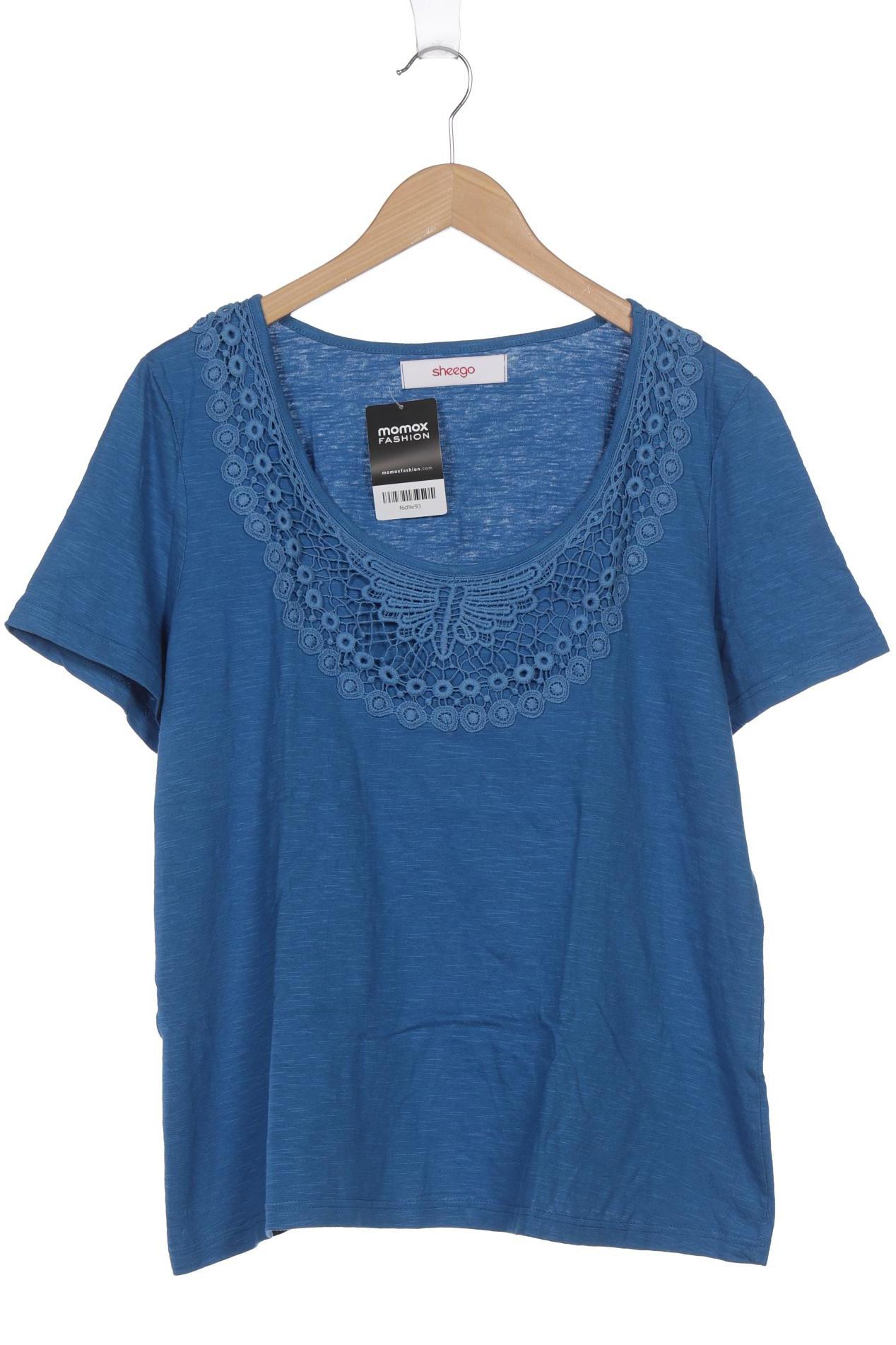 

sheego Damen T-Shirt, blau, Gr. 44