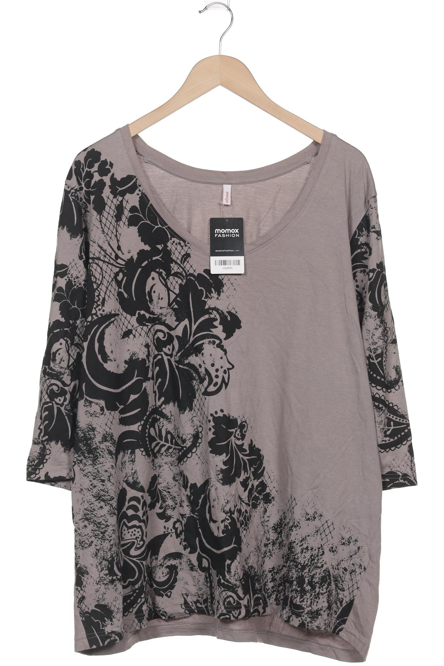 

sheego Damen T-Shirt, grau, Gr. 52