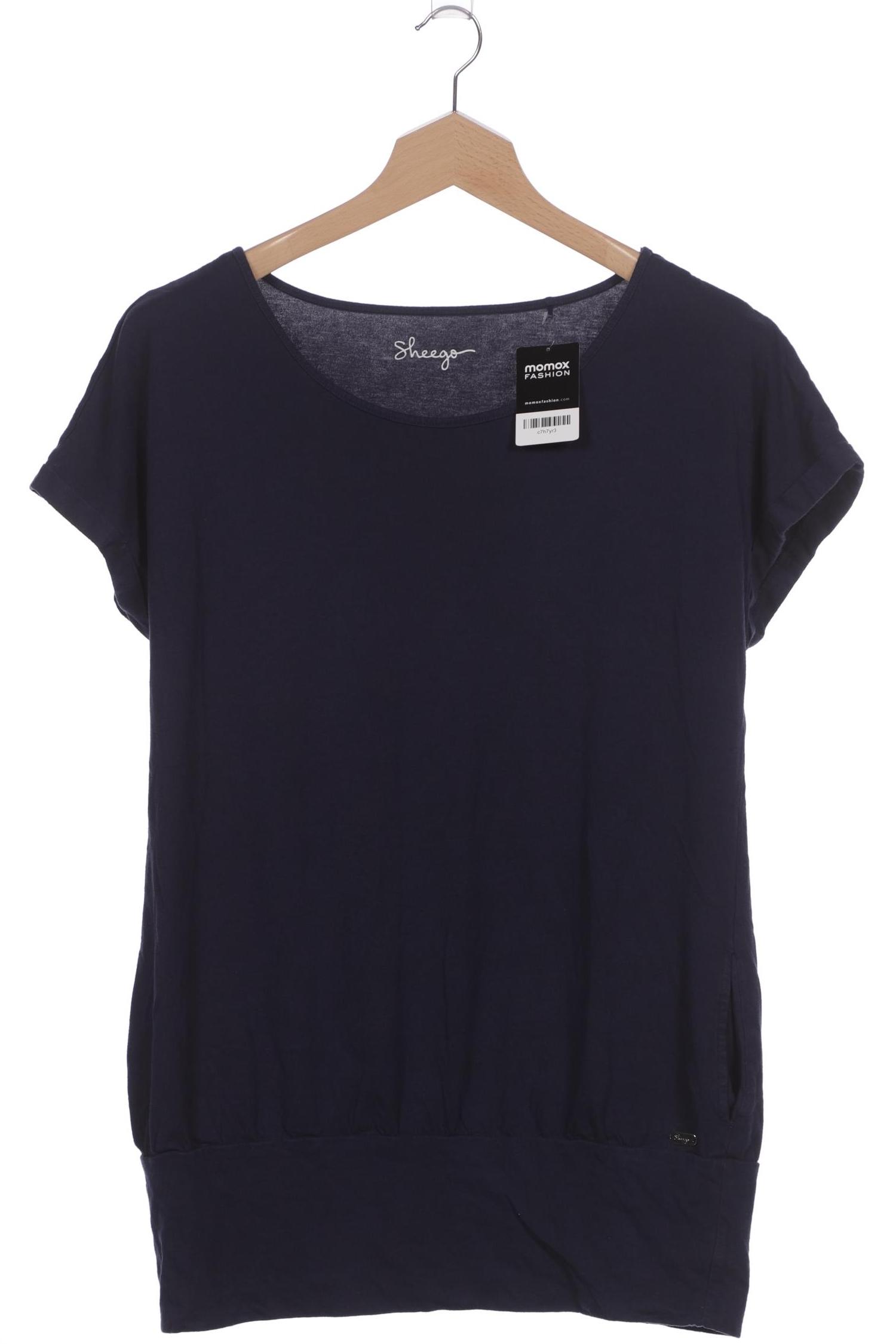 

sheego Damen T-Shirt, marineblau, Gr. 48