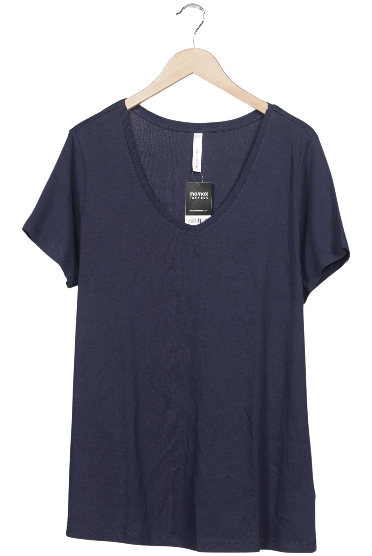 

sheego Damen T-Shirt, marineblau, Gr. 48