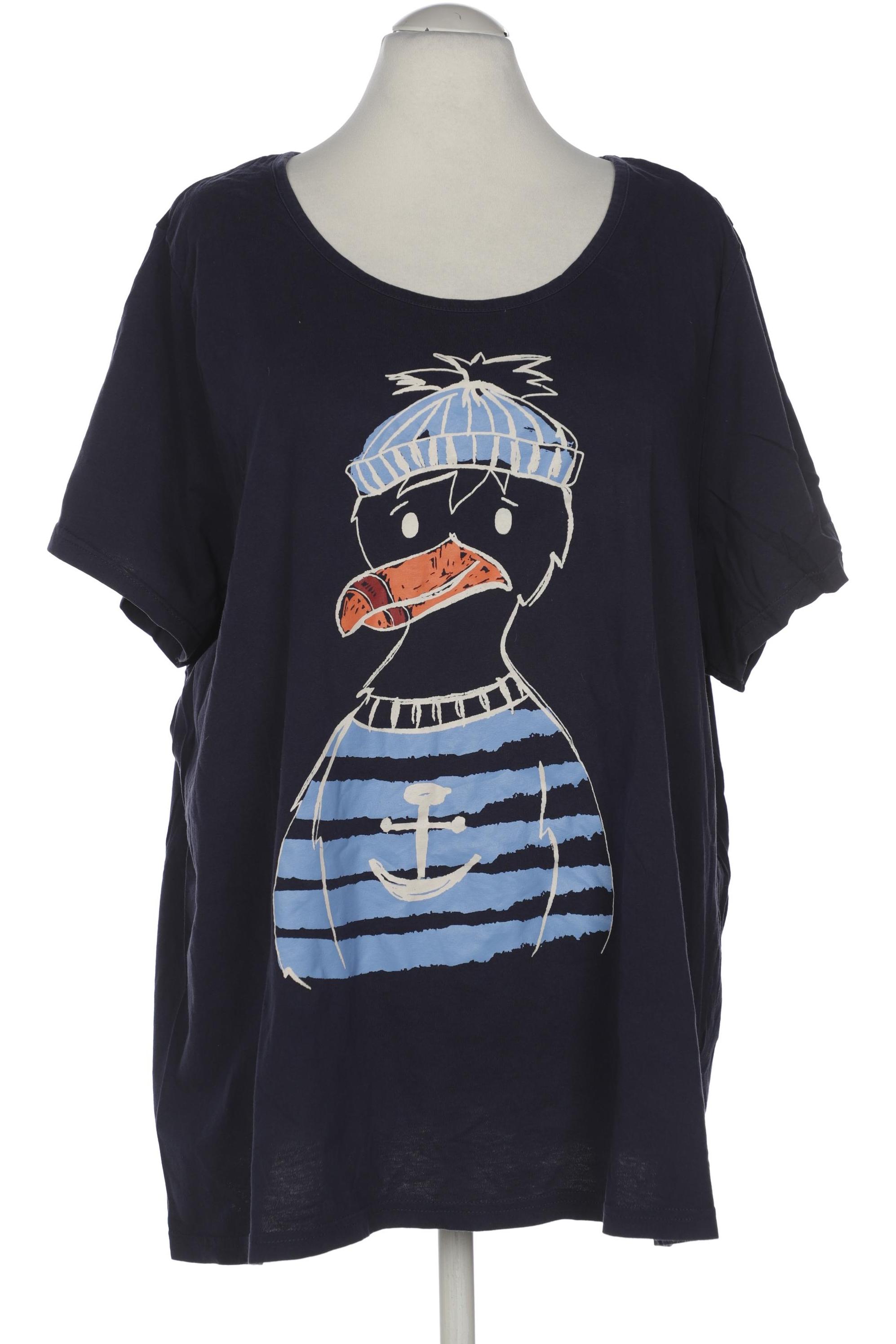 

sheego Damen T-Shirt, marineblau, Gr. 56