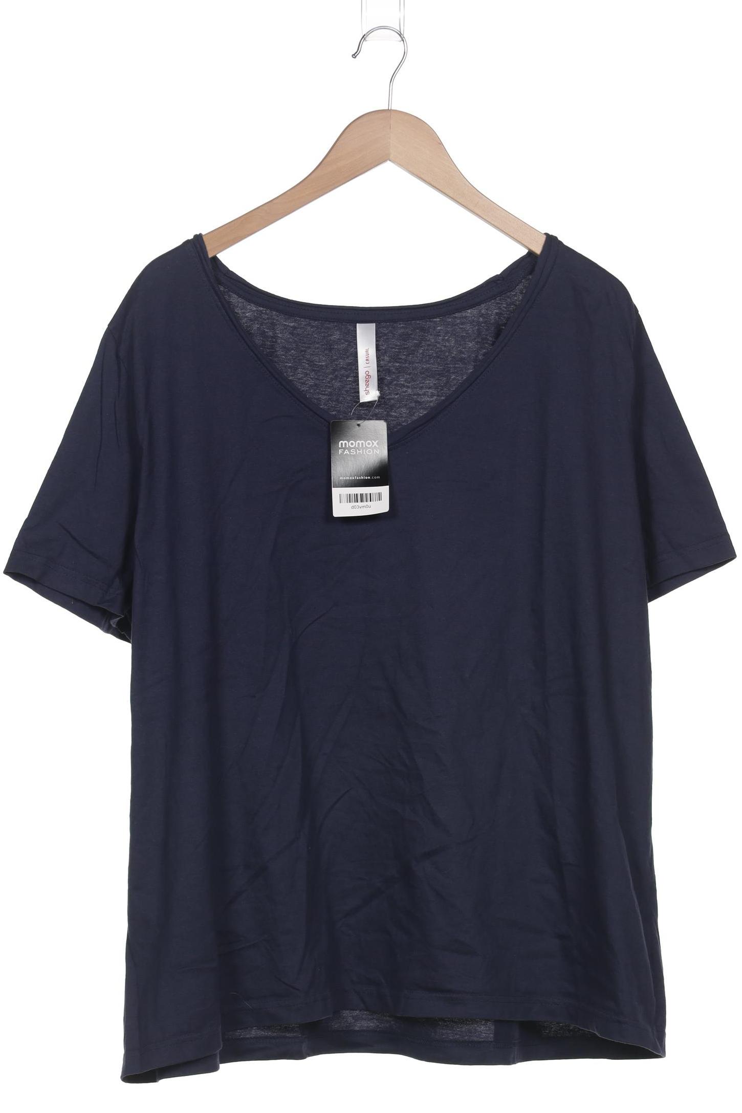 

sheego Damen T-Shirt, marineblau, Gr. 52